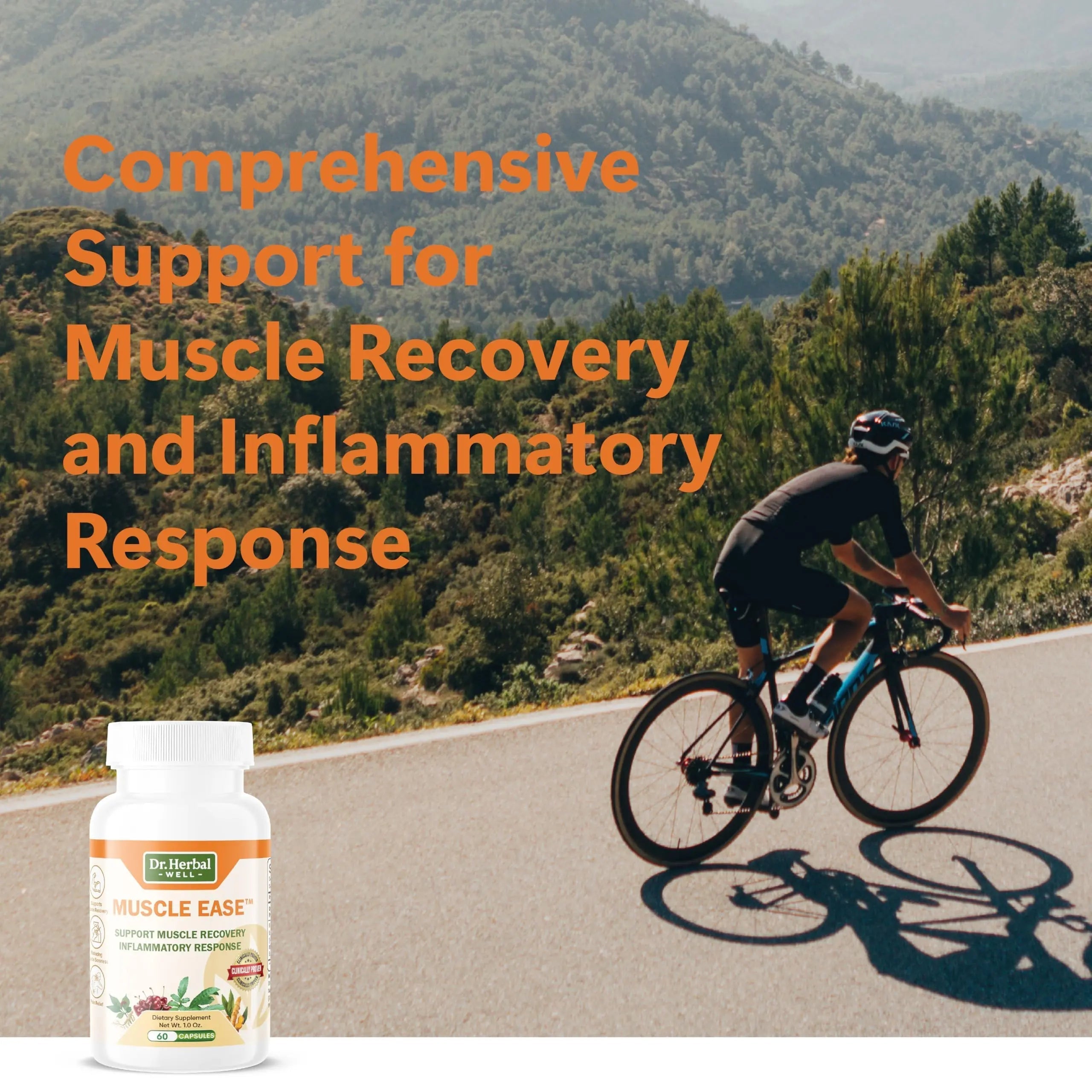 DR.HERBAL WELL Muscle Ease - Joint, Muscle & Nerve Support Fast Acting Relax Comfort Recovery Natural Herbal Supplement - (60 Capsules) MAX-Strength DR. HERBAL WELL uk supplements