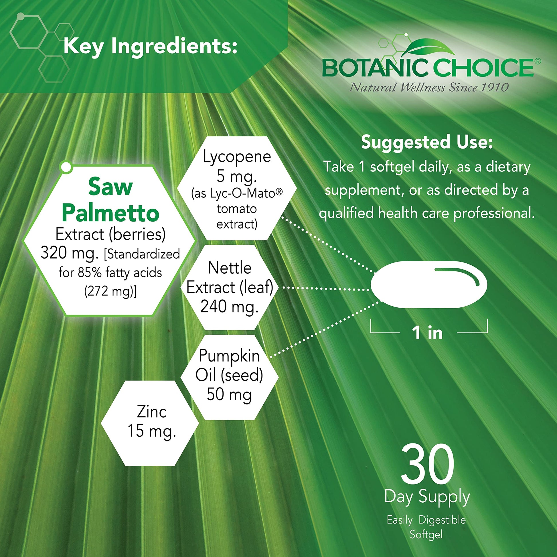 Botanic Choice Mega Fruits and Veggies Blend (60 Capsules) + Prostate 9 Complex (30 Softgels) Bundle - Energy Balance & Superfood Supplement + Urinary Flow & Cellular Health Botanic Choice uk supplements