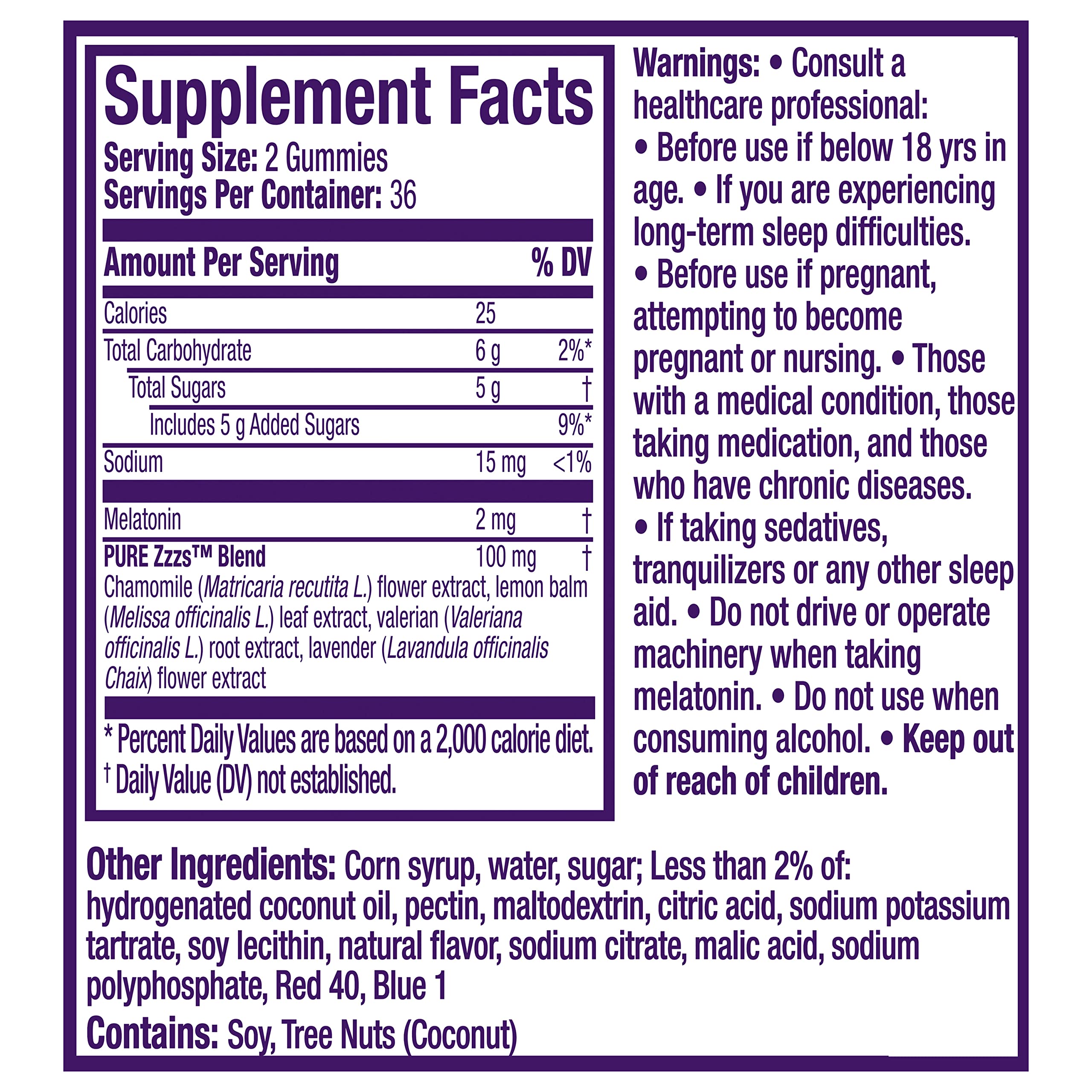 ZzzQuil PURE Zzzs Melatonin Sleep Aid Gummies, Helps You Fall Asleep ZzzQuil uk supplements