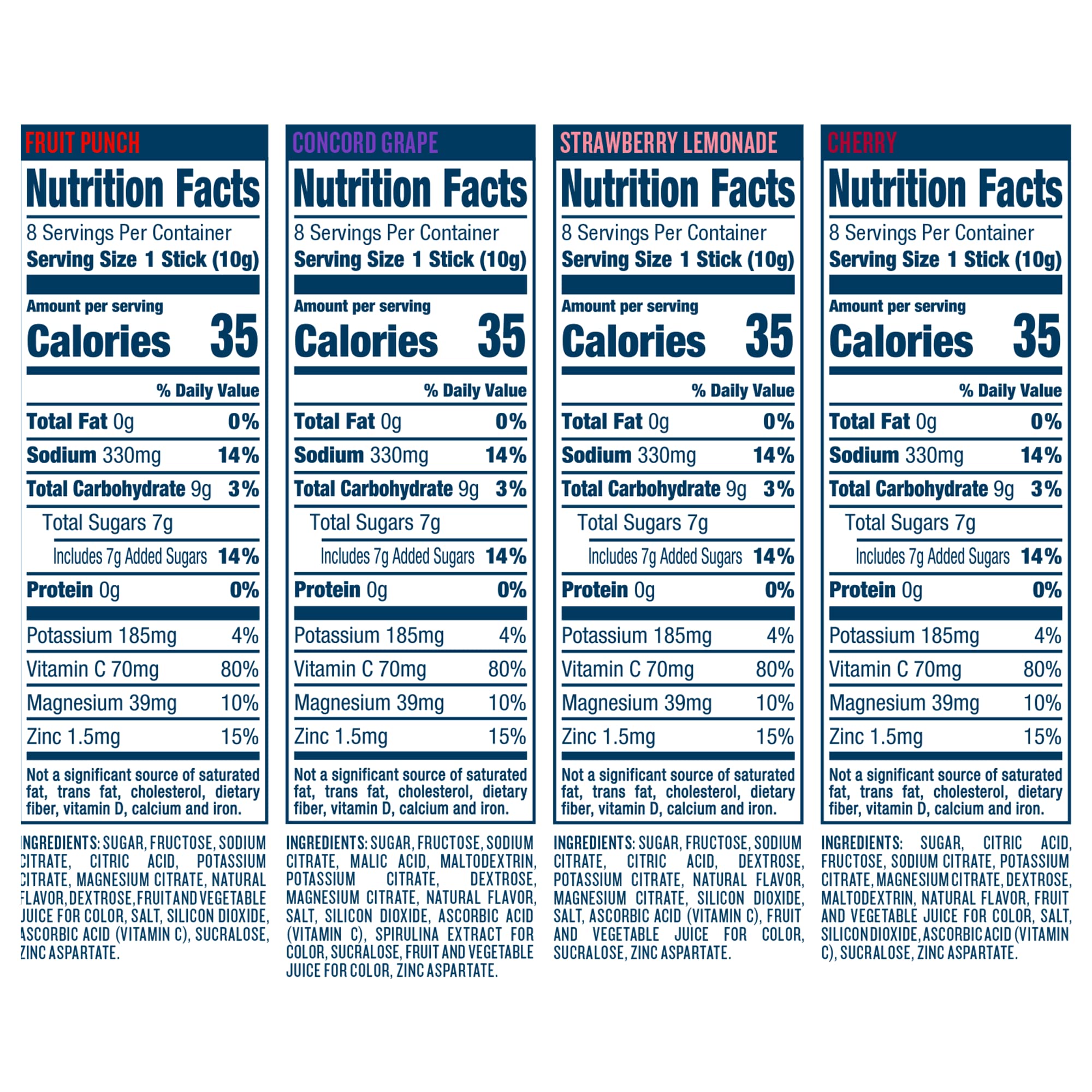 DripDrop Hydration - Electrolyte Powder Packets - Grape, Fruit Punch, Strawberry Lemonade DripDrop uk supplements