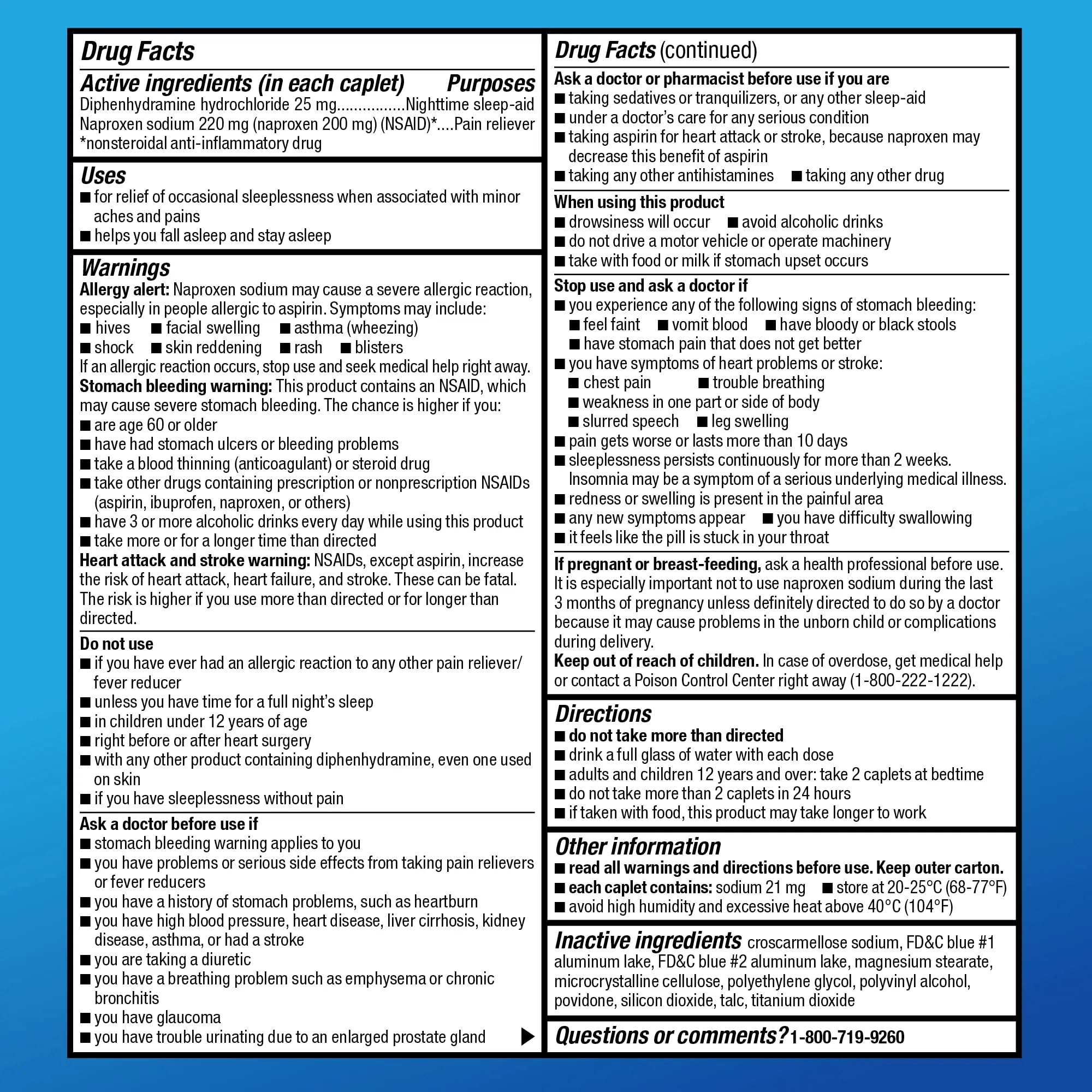 Amazon Basic Care All Night Pain Relief PM, Naproxen Sodium 220 mg/Diphenhydramine Hydrochloride 25 mg Tablets, Pain Reliever/Nighttime Sleep-Aid, 160 Count Amazon Basic Care uk supplements