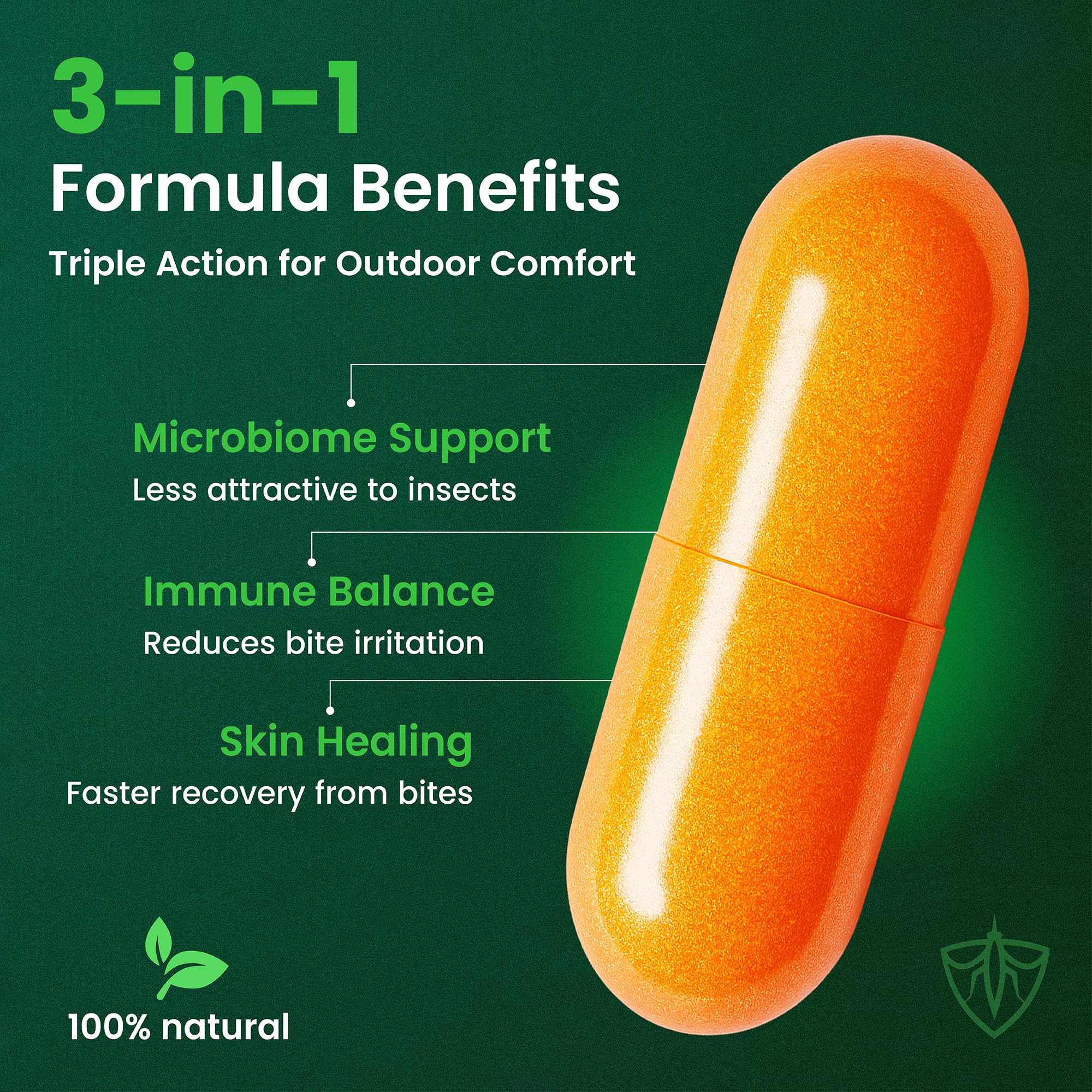 All-Natural Daily Supplement for “Bite Magnets” – 24/7 Plant-Based Alternative to Mosquito Repellents, Insect Sprays & Bug Sprays – Supports Skin, Wellness & Outdoor Comfort BITESHIELD uk supplements