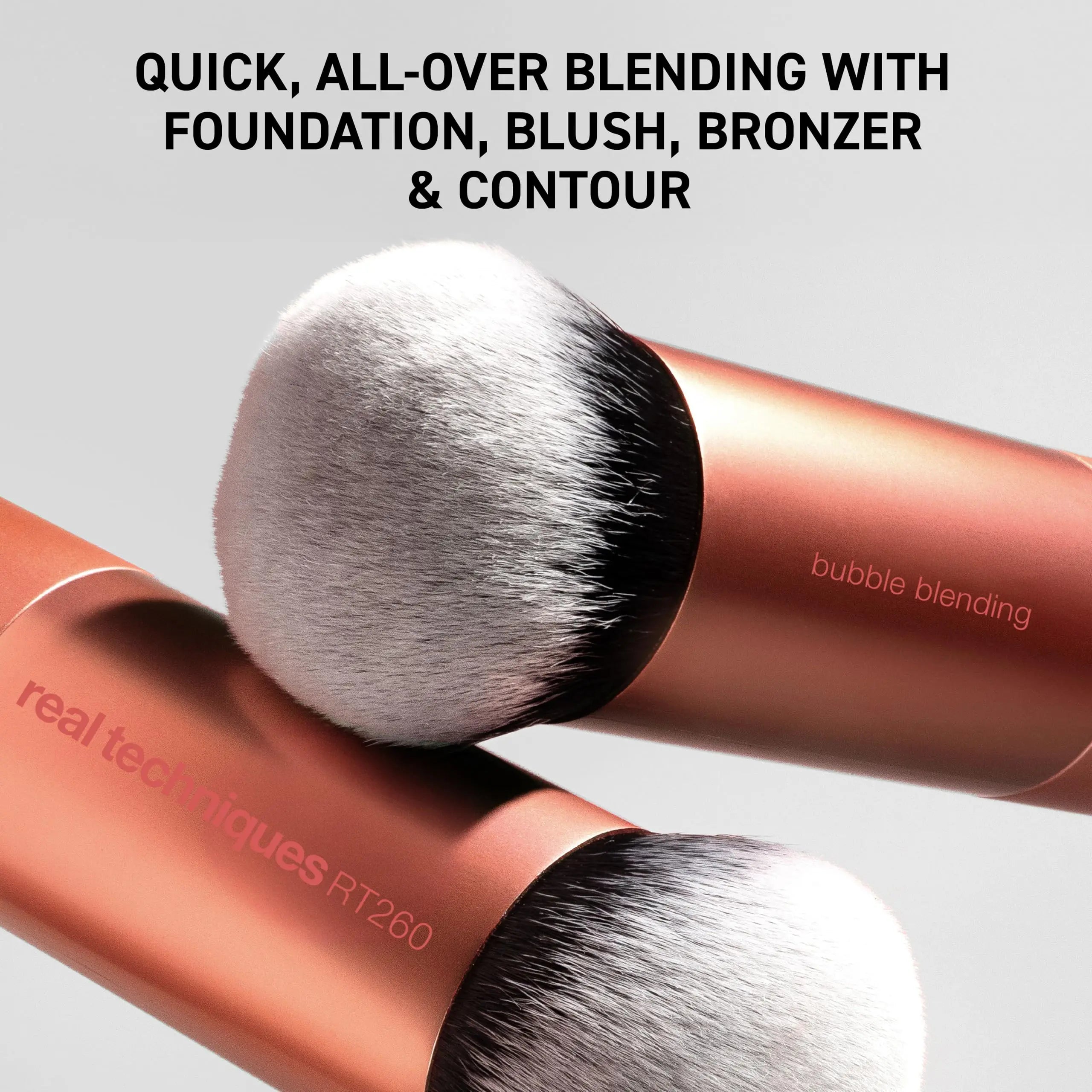 Real Techniques Bubble Blending Makeup Brush, Multipurpose Foundation Brush For Liquid, Cream, & Powder Products, Unique Round Brush Head, Synthetic Bristles, Vegan & Cruelty Free, 1 Count Real Techniques uk supplements