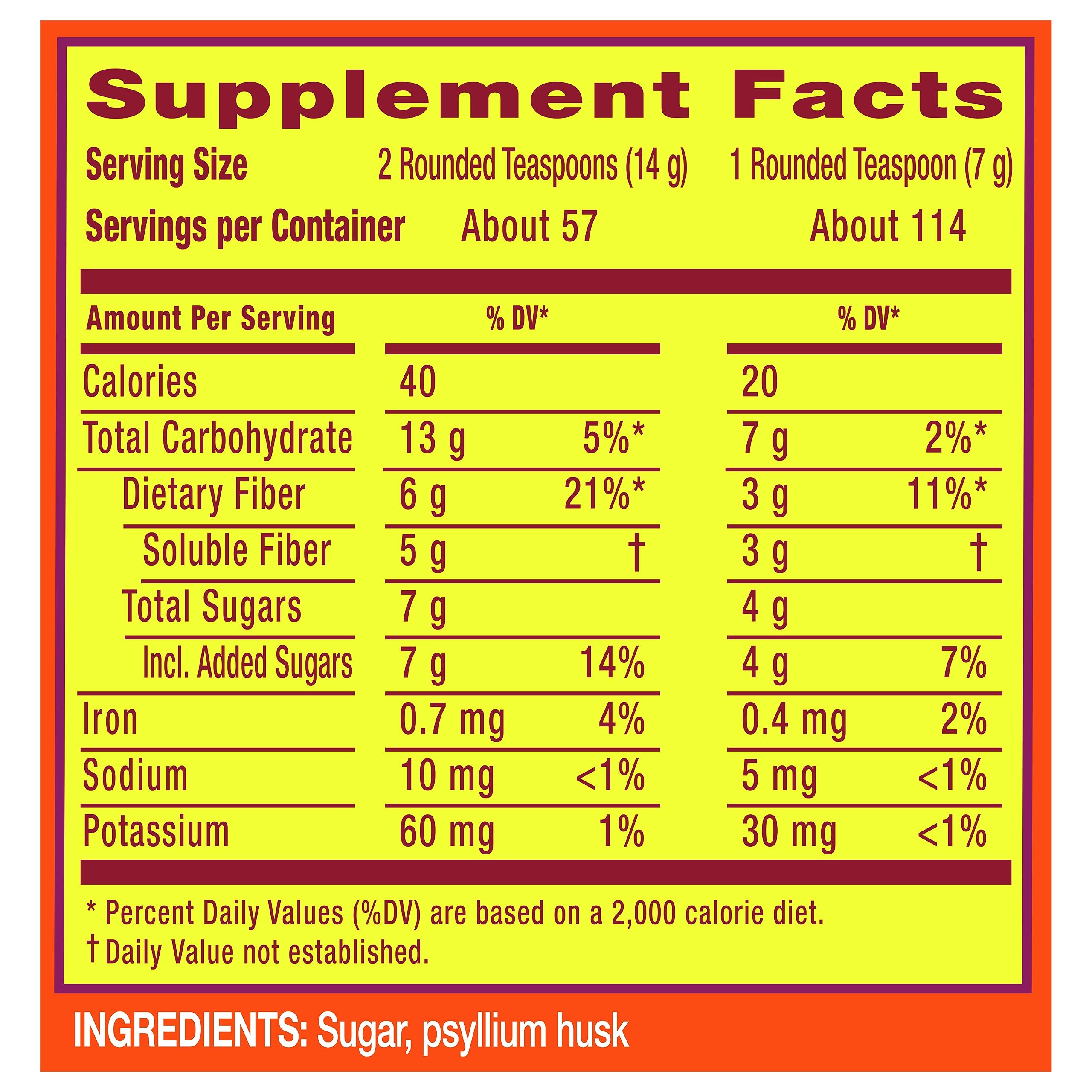 Metamucil, Daily Psyllium Husk Powder Supplement with Real Sugar, 4-in-1 Fiber Metamucil uk supplements