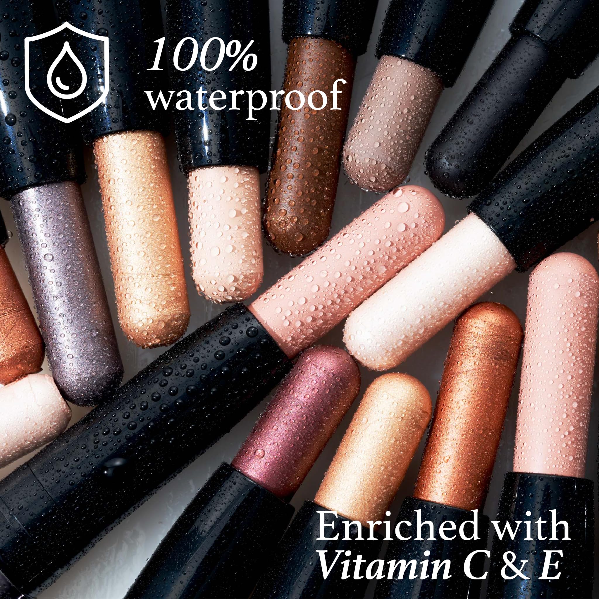 Julep Eyeshadow 101 Crème-to-Powder Waterproof Eyeshadow Stick Duo – Long-Lasting, Crease-Proof, Easy Apply with Built-in Smudger - Desert & Champagne Julep uk supplements