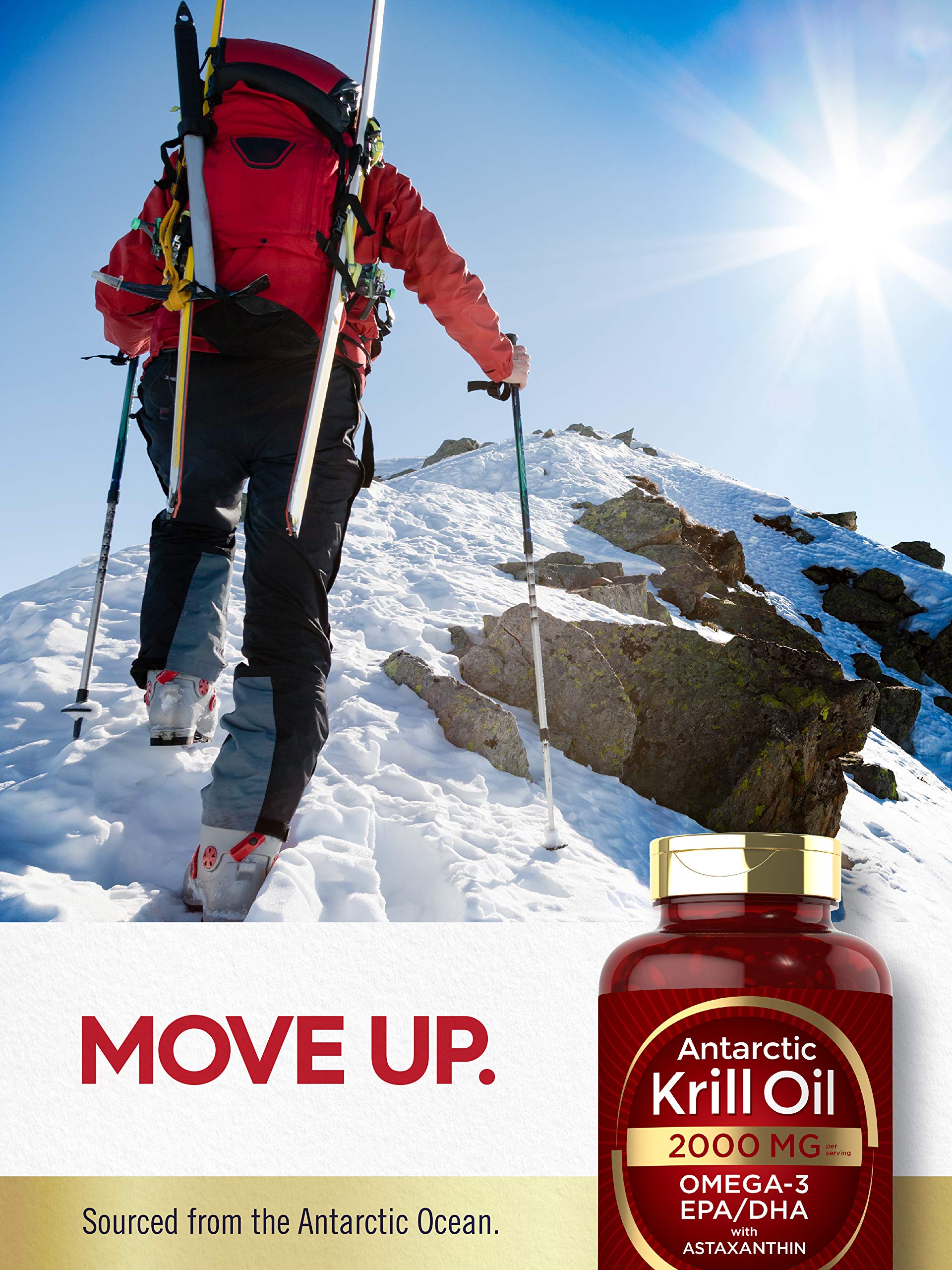 Carlyle Antarctic Krill Oil 2000 mg 120 Softgels | Omega-3 EPA, DHA, with Astaxanthin Carlyle uk supplements