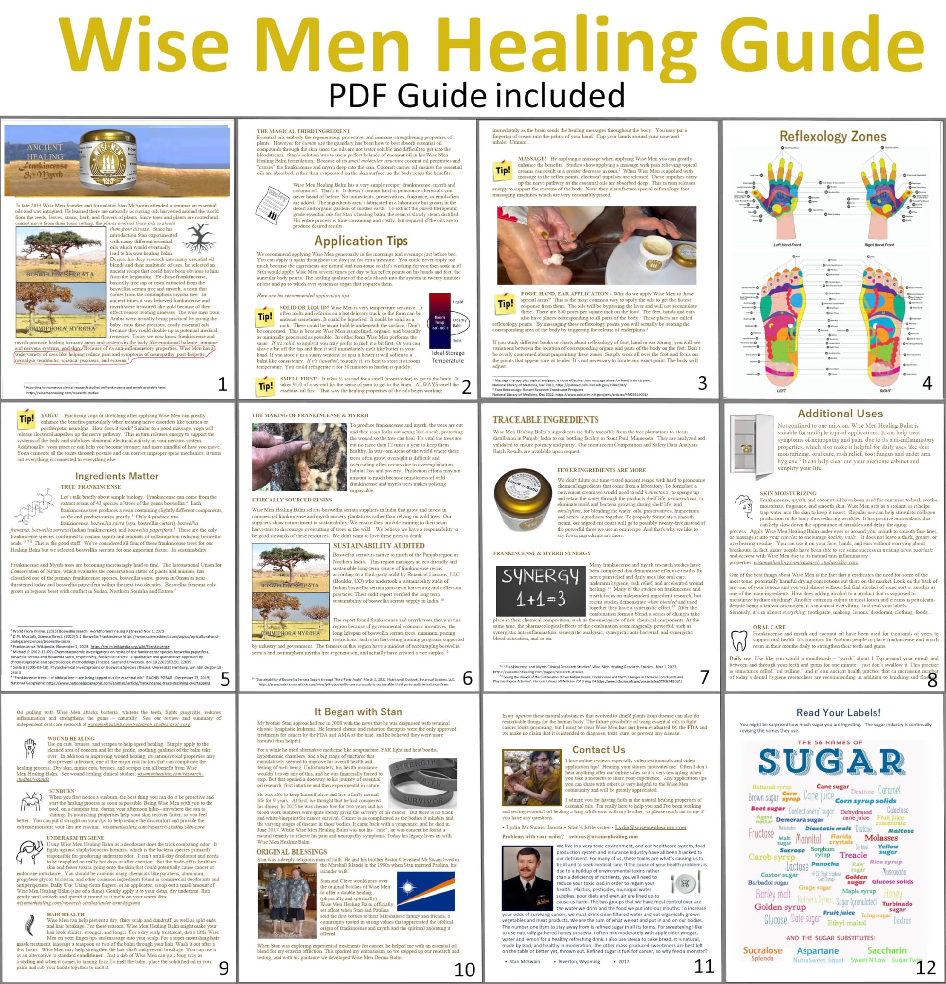 Wise Men Healing Balm with Myrrh and Frankincense Essential Oils for Soothing Nerve Relief Massage Wise Men uk supplements