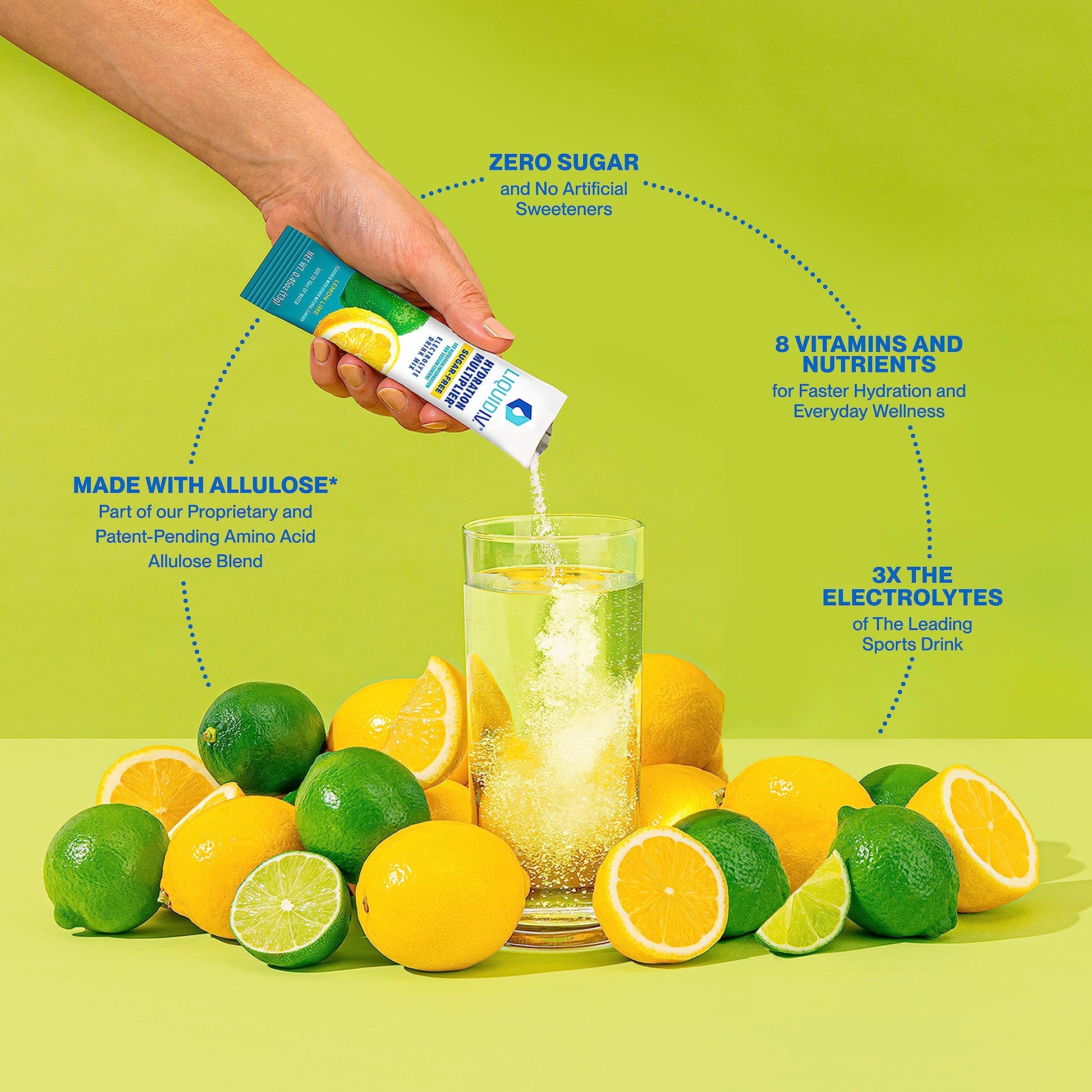 Liquid I.V. Sugar-Free Hydration Multiplier - Lemon Lime – Hydration Powder Packets  Liquid I.V. uk supplements