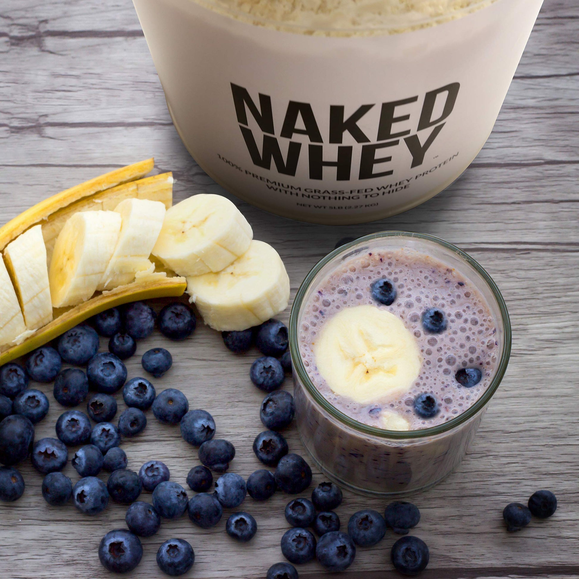 NAKED WHEY 5LB 100% Grass Fed Unflavored Whey Protein Powder - US Farms NAKED uk supplements
