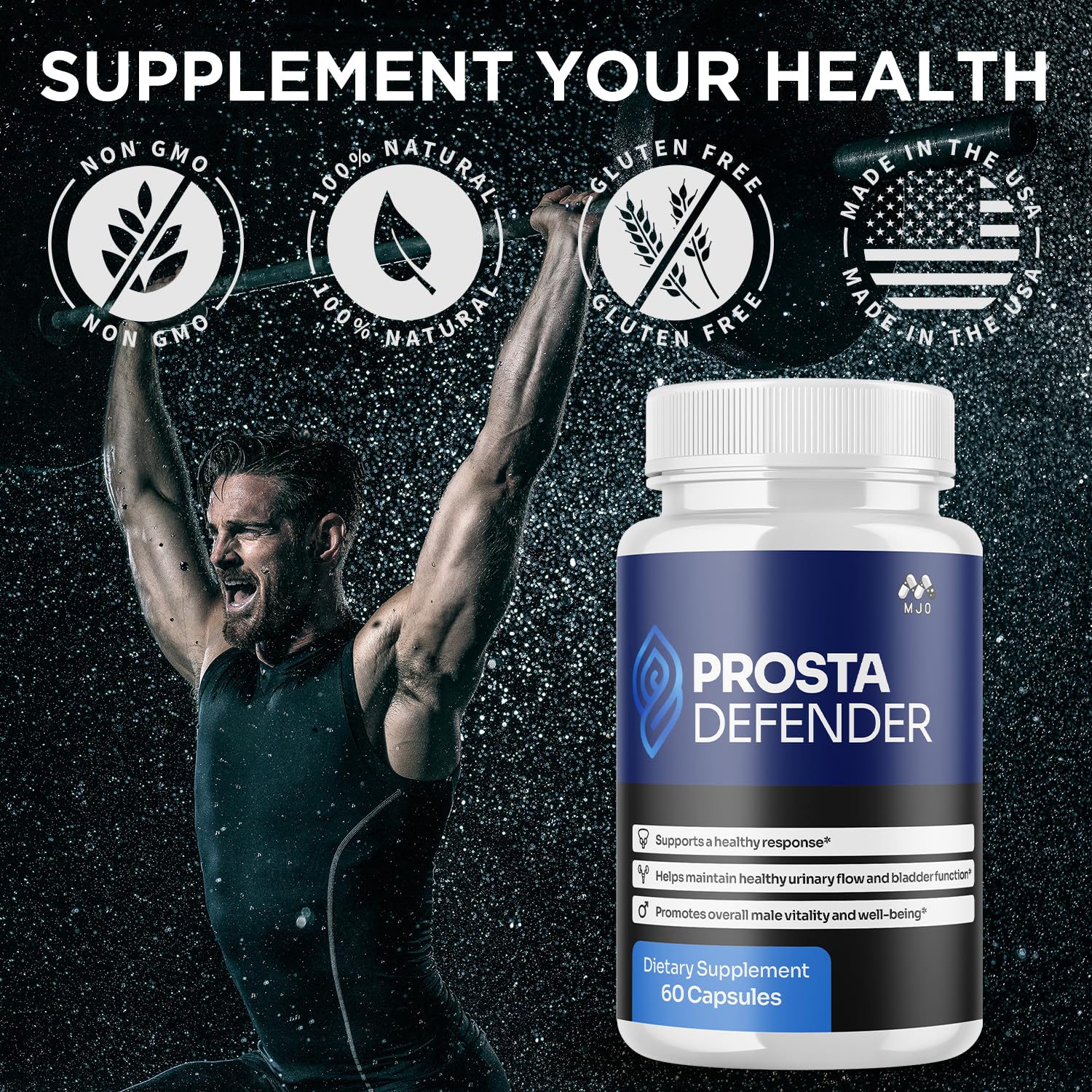 (3 Pack) Prosta Defender Capsules, Official Prostadefender Pills with All Natural Ingredients, Advanced Overall Health and Wellness Supplement, Natural Maximum Strength Vitamin Formula (180 Capsules) MJO uk supplements