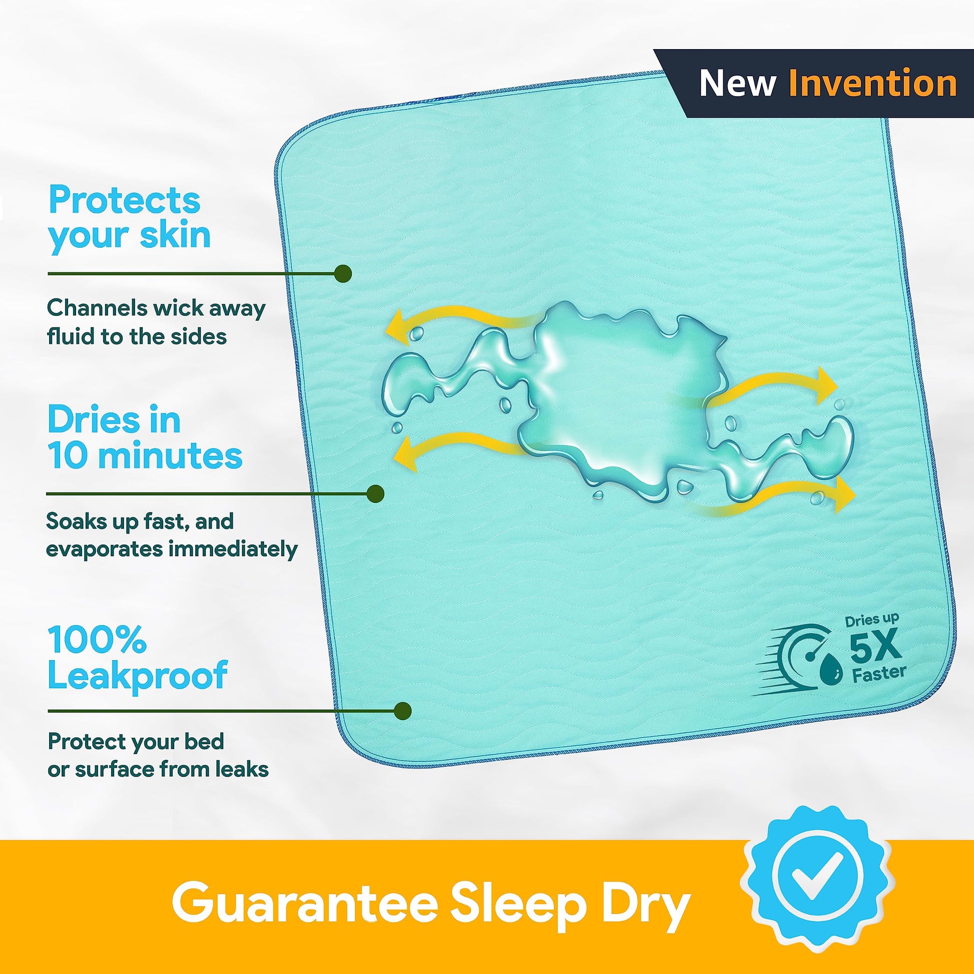 IMPROVIA® Washable Underpads 34" x 36" (Pack of 10) Heavy Absorbenc IMPROVIA uk supplements