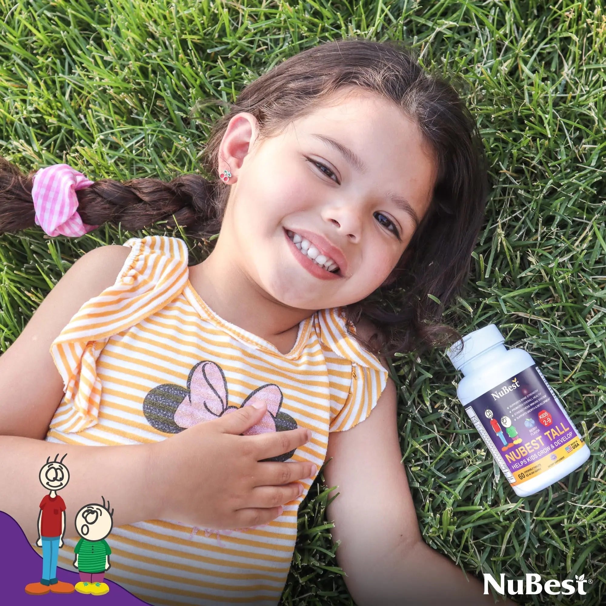 NuBest Tall Kids - Multivitamins & Minerals for Age 2 to 9 - Bone Strength & Immunity Support - Helps Kids, Toddlers Healthy NuBest uk supplements