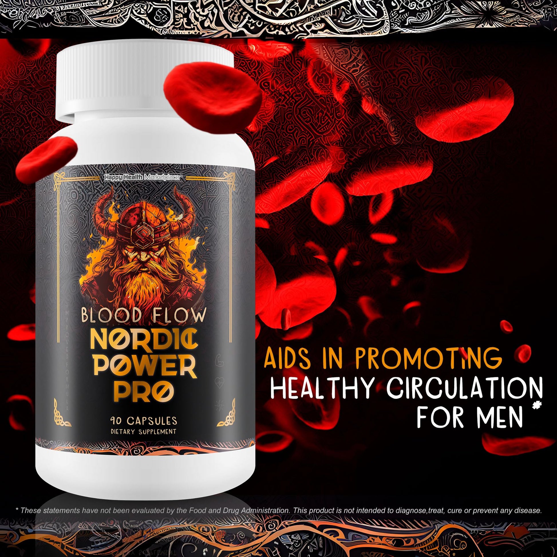 Blood Flow Nordic Power Pro - Our Best Blood Circulation Supplements for Men - Increase Blood Flow Care - Better Blood Flow Nordic Power Male Pills - Male Nordic Power Supplement for Max Blood Flow Happy Health Marketplace uk supplements