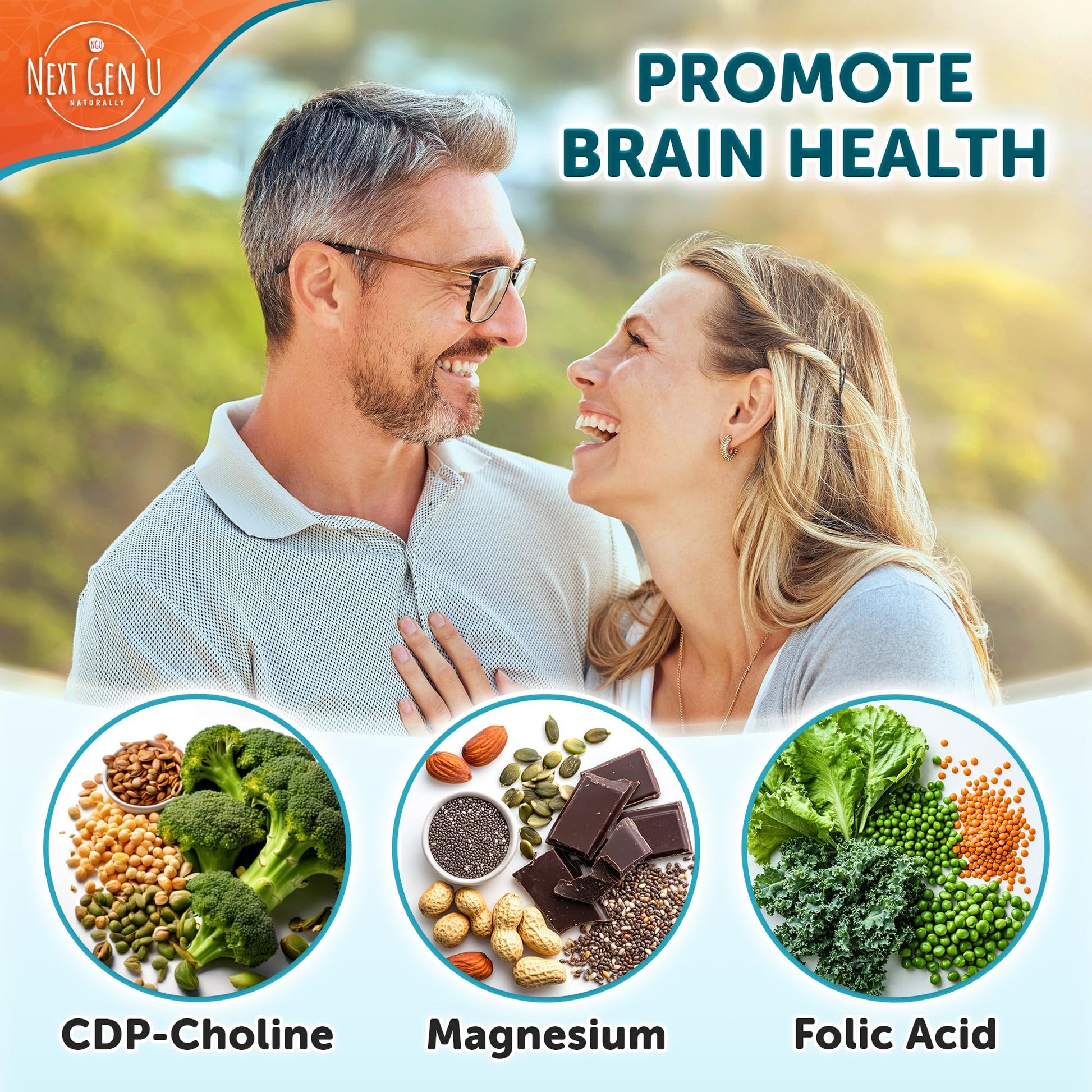 Brain Supplement - 120 Vegan Capsules - Dietary Nootropic May Help Memory, Cognitive Function & Focus - Formulation with Amino Acids, Polyphenols & B Vitamins - for Women, Men & Seniors - by NextGenU NGU Next Gen U uk supplements