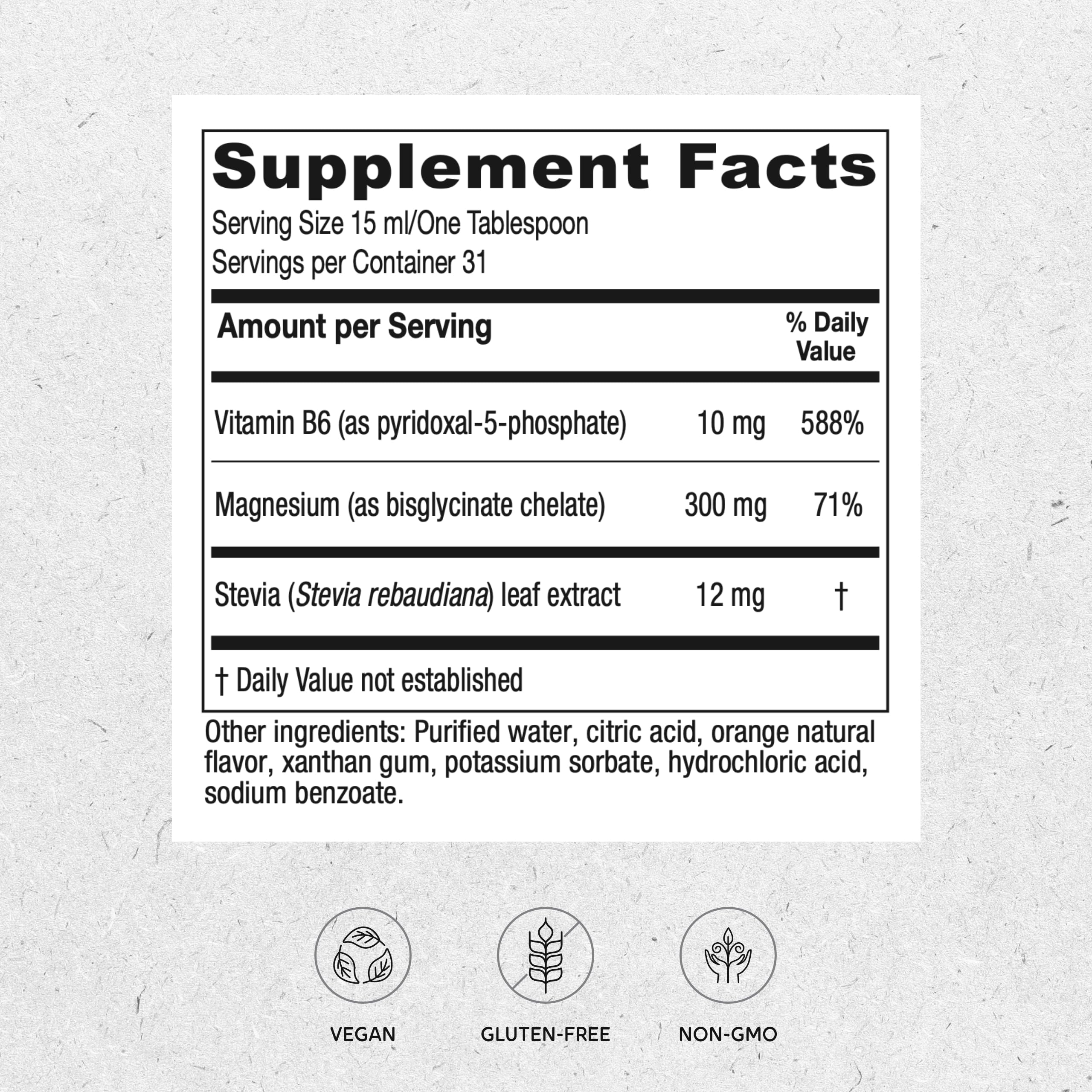 Vitanica Magnesium Tonic, Liquid Magnesium Bisglycinate Chelate 300 mg with Vitamin B6, Dr Formulated Supplement, Orange Flavor, Vegan, Gluten Free and Non-GMO,16 fl oz Vitanica uk supplements