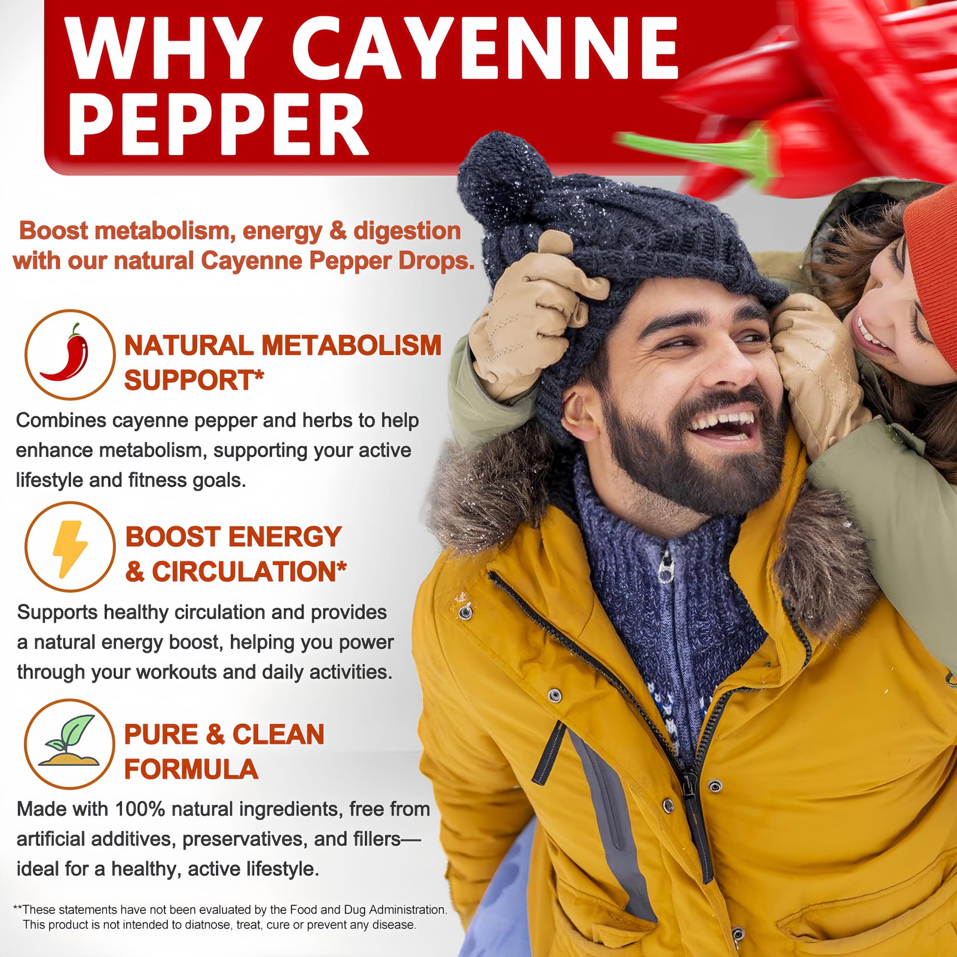 Cayenne Pepper Drops, High Absorption 6-in-1 Liquid Cayenne Pepper Supplement w/Ceylon Cinnamon, Green Tea Extract, Turmeric, Organic Liquid Drops Than Cayenne Capsules Powder Vita letuo uk supplements