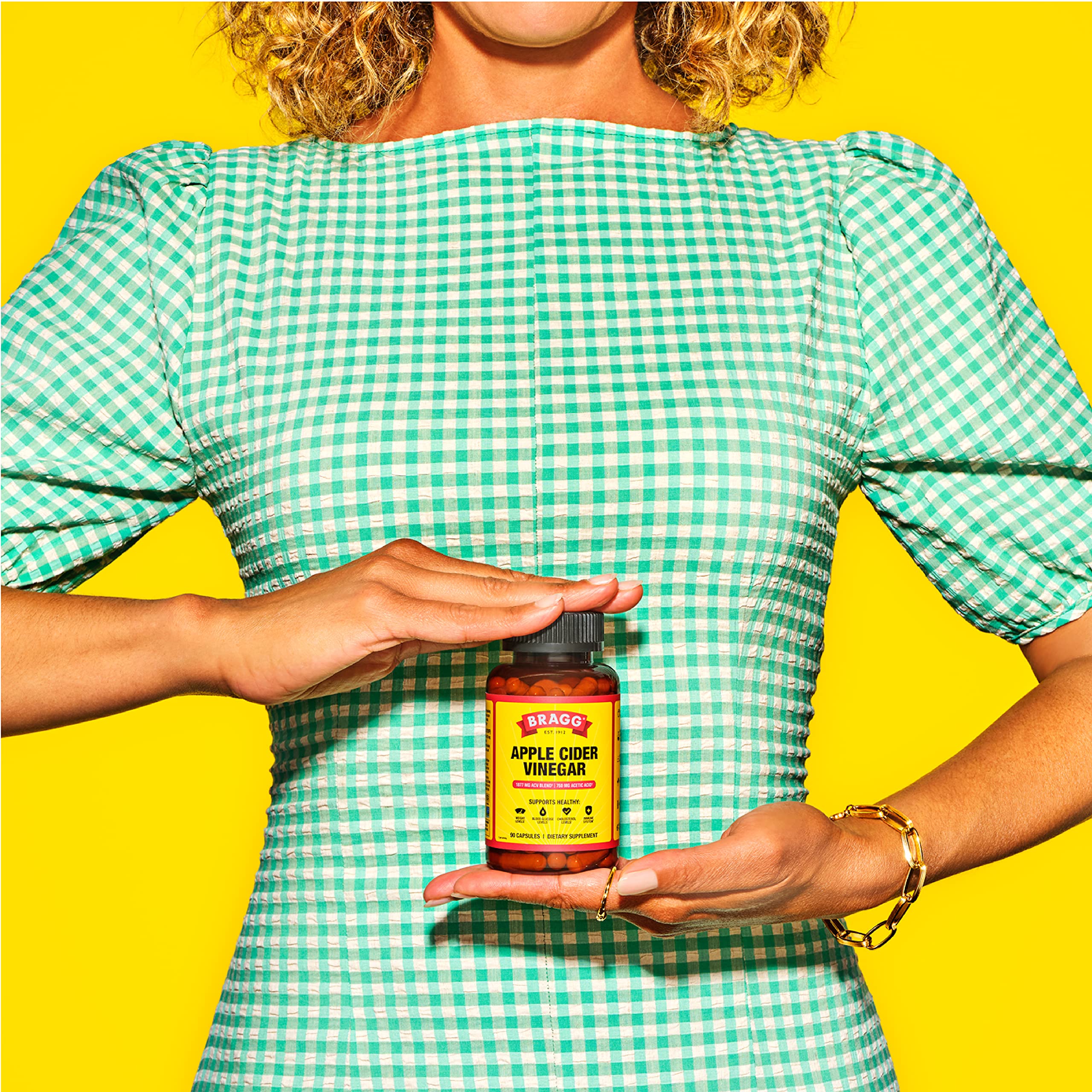Bragg Apple Cider Vinegar Capsules - Vitamin D3 & Zinc - 750mg of Acetic Acid – Immune Bragg uk supplements