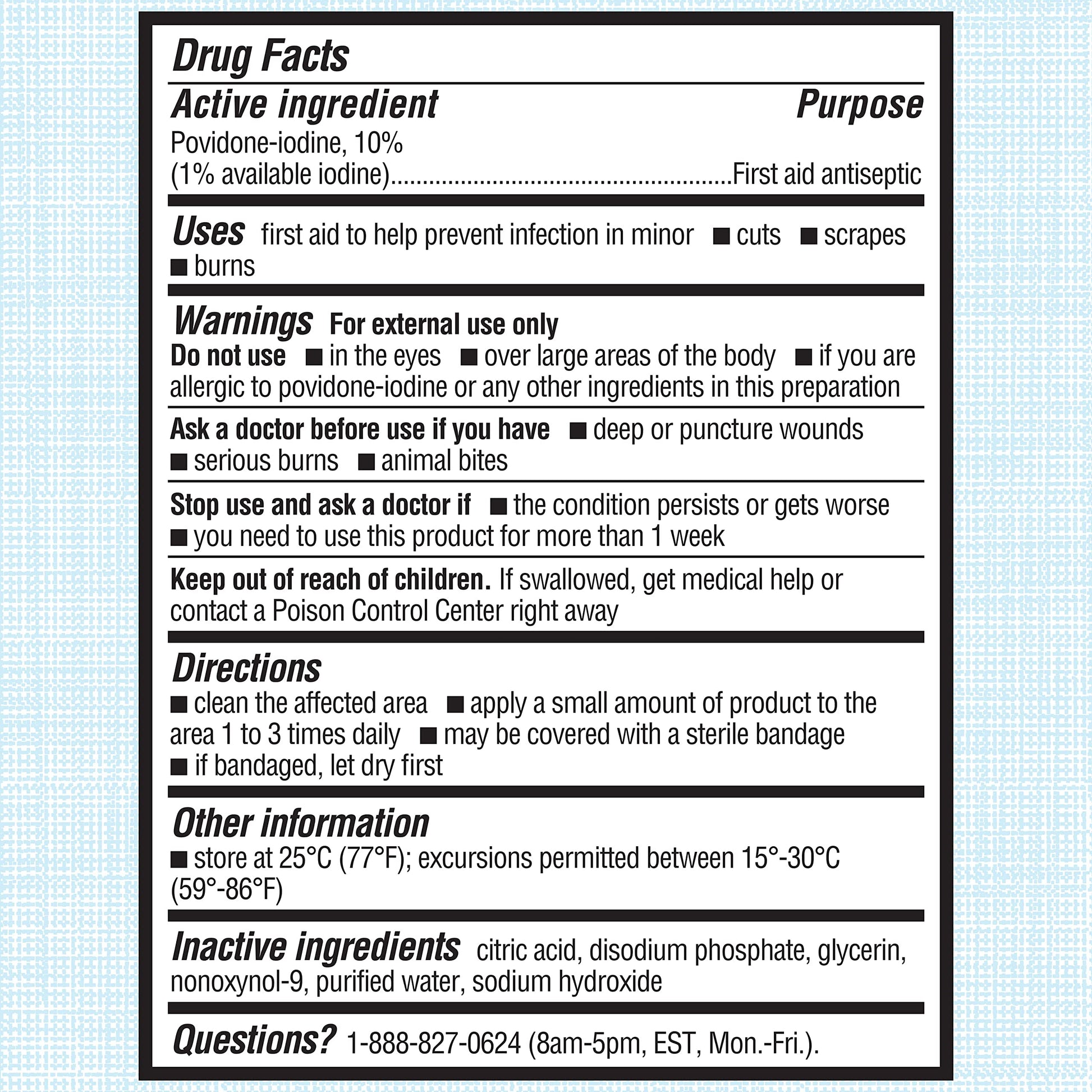 Betadine Antiseptic Liquid First Aid Solution, Povidone-iodine 10%, Infection Betadine uk supplements