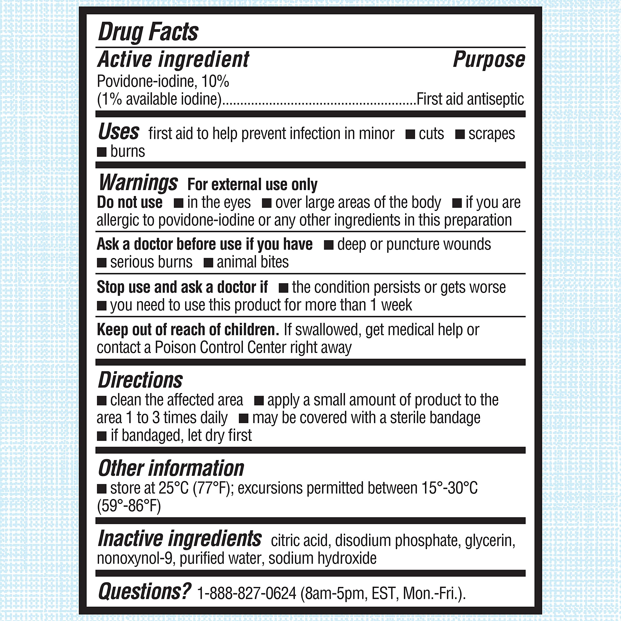 Betadine Antiseptic Liquid First Aid Solution, Povidone-iodine 10%, Infection Betadine uk supplements