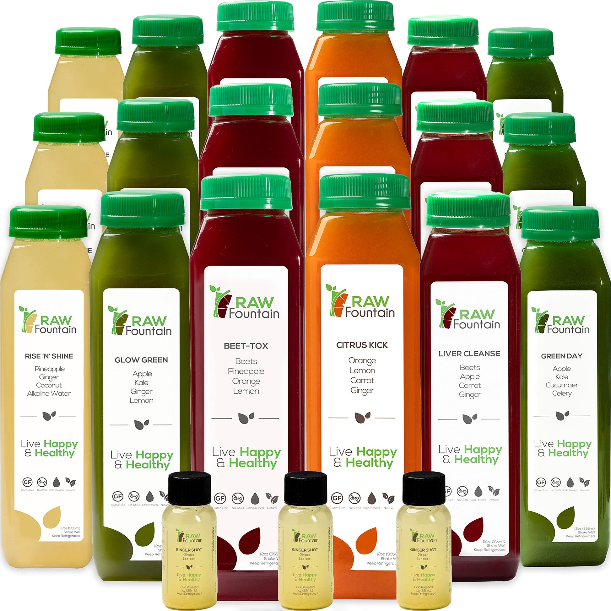 3 Day Juice Cleanse by Raw Fountain, All Natural Raw Detox Cleanse, Liquid Juice Diet Raw Fountain uk supplements