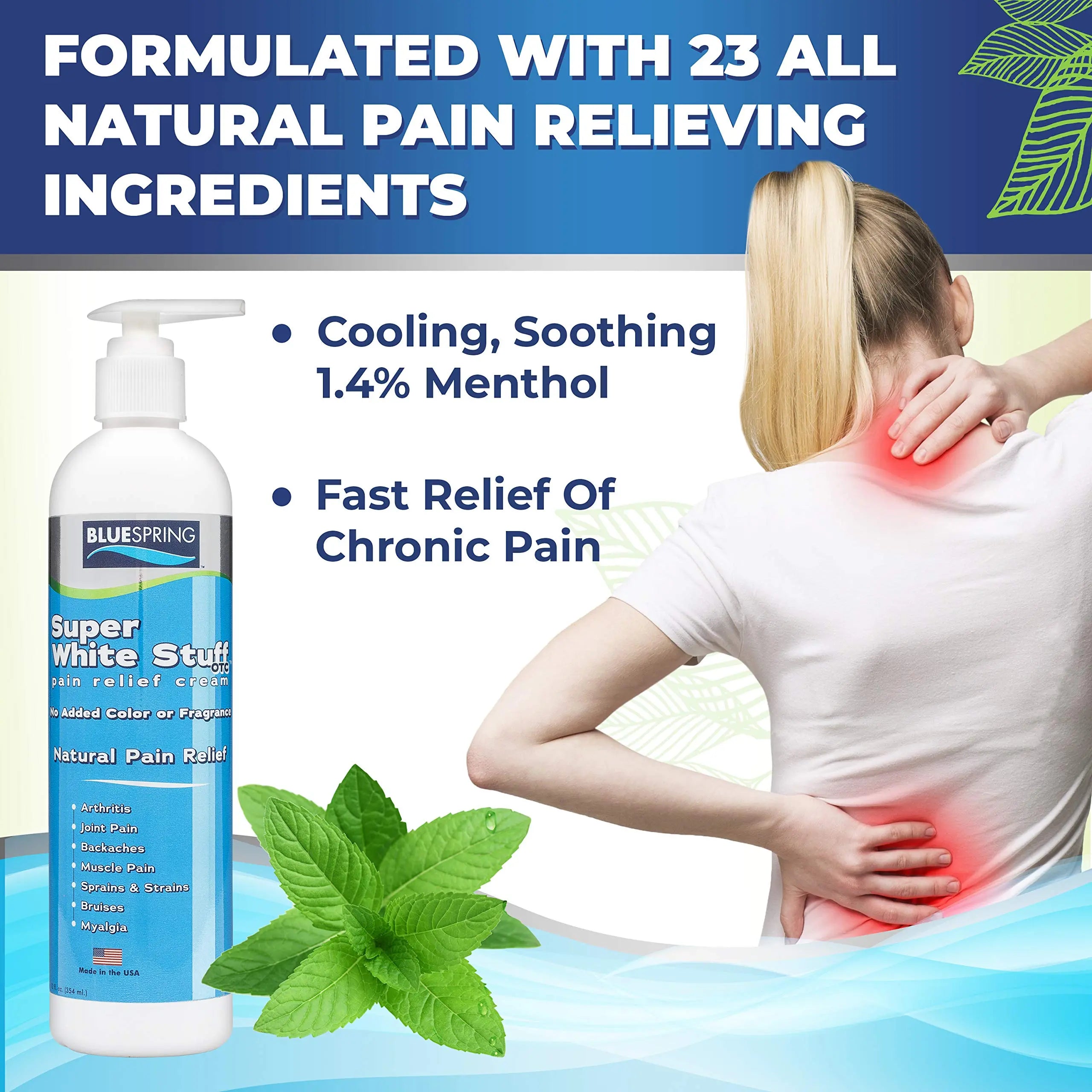 Emu Therapy Super White Stuff OTC 12-oz. Pump Bottle - Natural, Made in USA, Paraben-Free, Works in As Little As 5 Minutes for Joint/Muscle Pain, Backaches, Sprains/Strains, Bruises & More Emu Therapy uk supplements