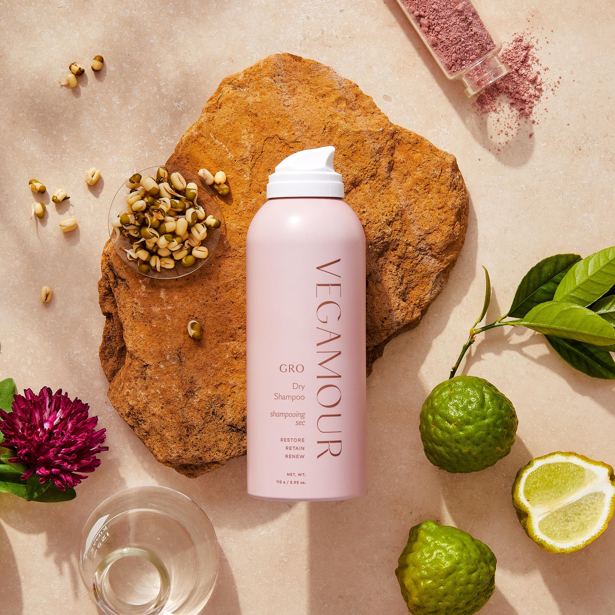 VEGAMOUR GRO Dry Shampoo Full Size, Volumizing Dry Shampoo Spray Formulated Without Benzene, Supports Thicker Fuller Looking Hair, Natural Citrus Scent, 3.95 oz VEGAMOUR uk supplements