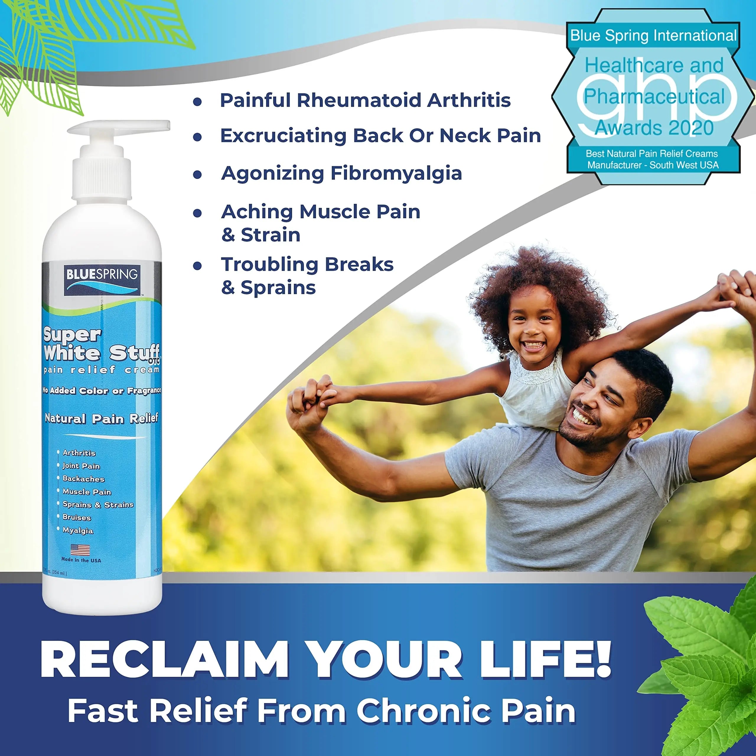 Emu Therapy Super White Stuff OTC 12-oz. Pump Bottle - Natural, Made in USA, Paraben-Free, Works in As Little As 5 Minutes for Joint/Muscle Pain, Backaches, Sprains/Strains, Bruises & More Emu Therapy uk supplements