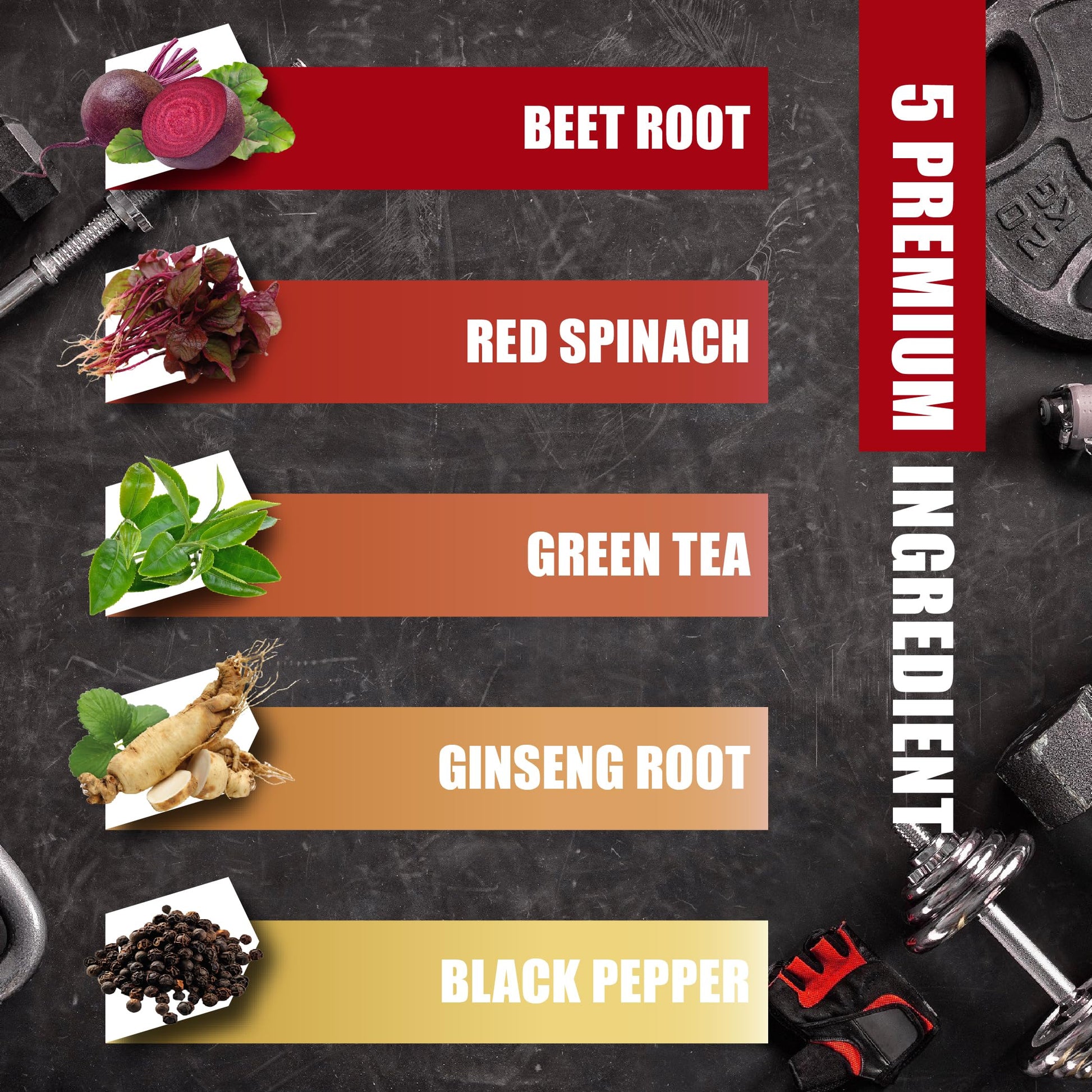 Beet Root Capsules - Green Tea, Red Spinach, Ginseng, Black Pepper - 90 Count - Supports Digestive, Immune System, Energy Levels - 3 Month Supply BMVINVOL uk supplements