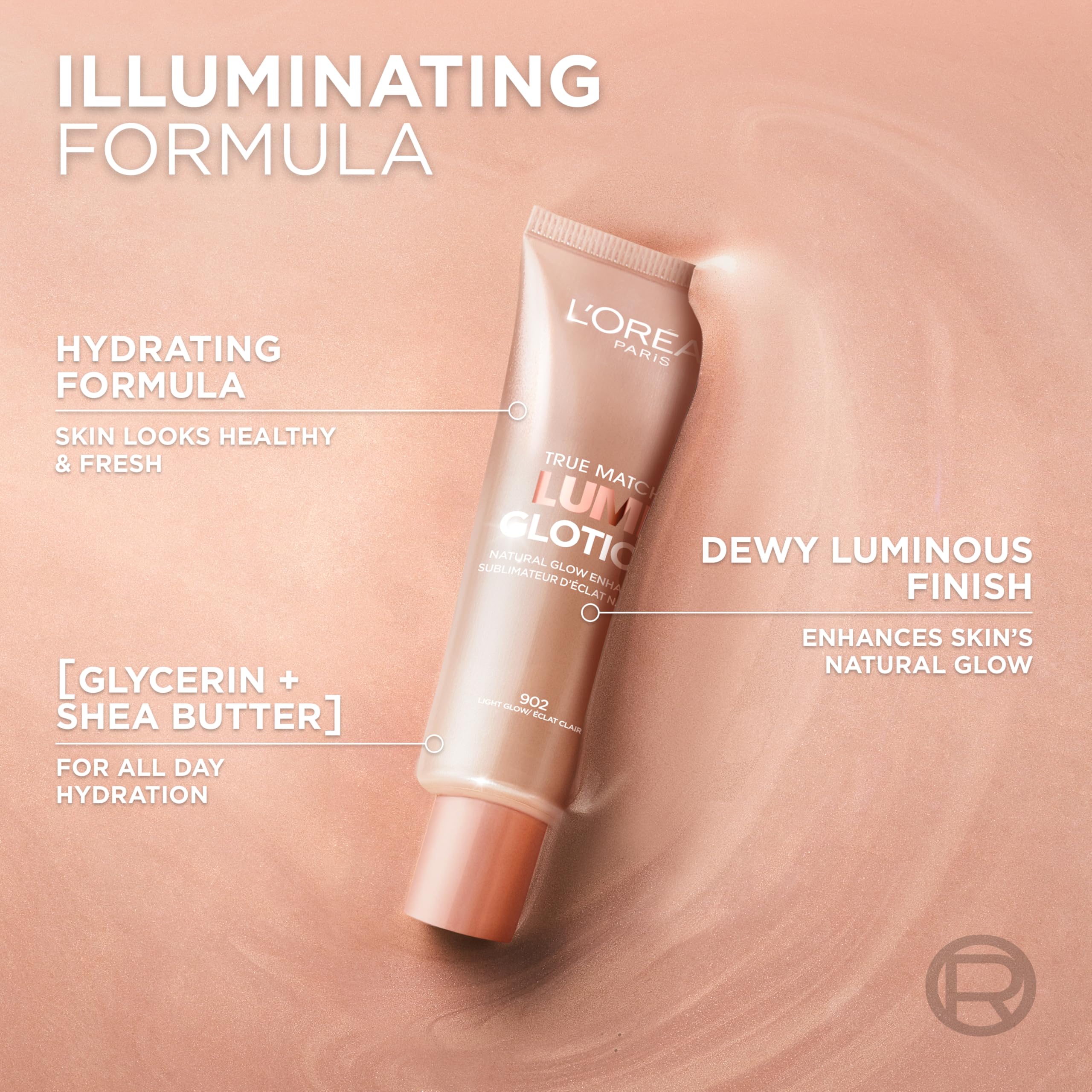 L'Oreal Paris Makeup True Match Lumi Glotion, Natural Glow Enhancer, Illuminator Highlighter, Bronzing Drops For a Sun-Kissed Glow, 903 Medium L'Oreal Paris uk supplements