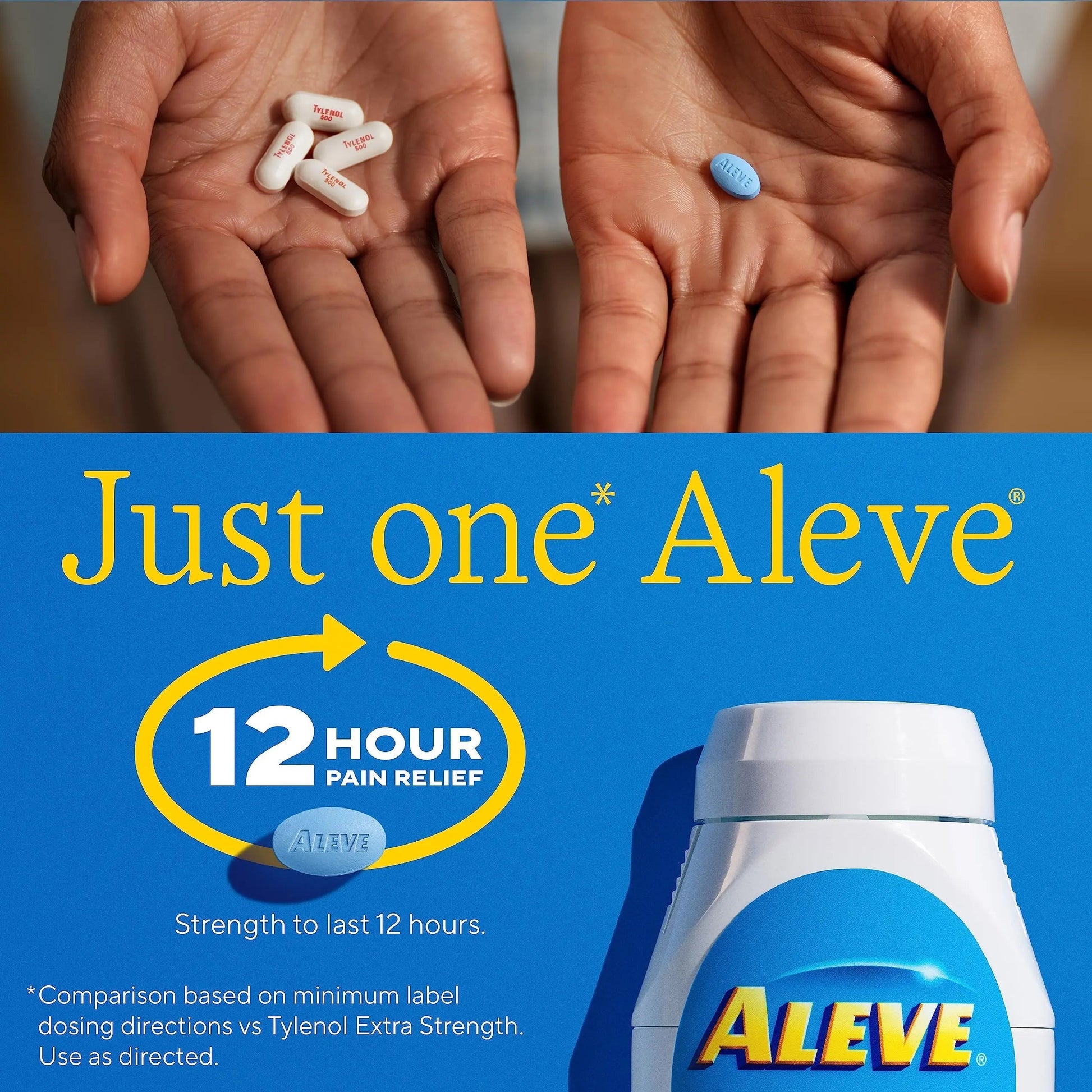 Aleve Pain Reliever & Fever Reducer Naproxen Sodium Caplets, Body Pain Relief, 270 Count Aleve uk supplements