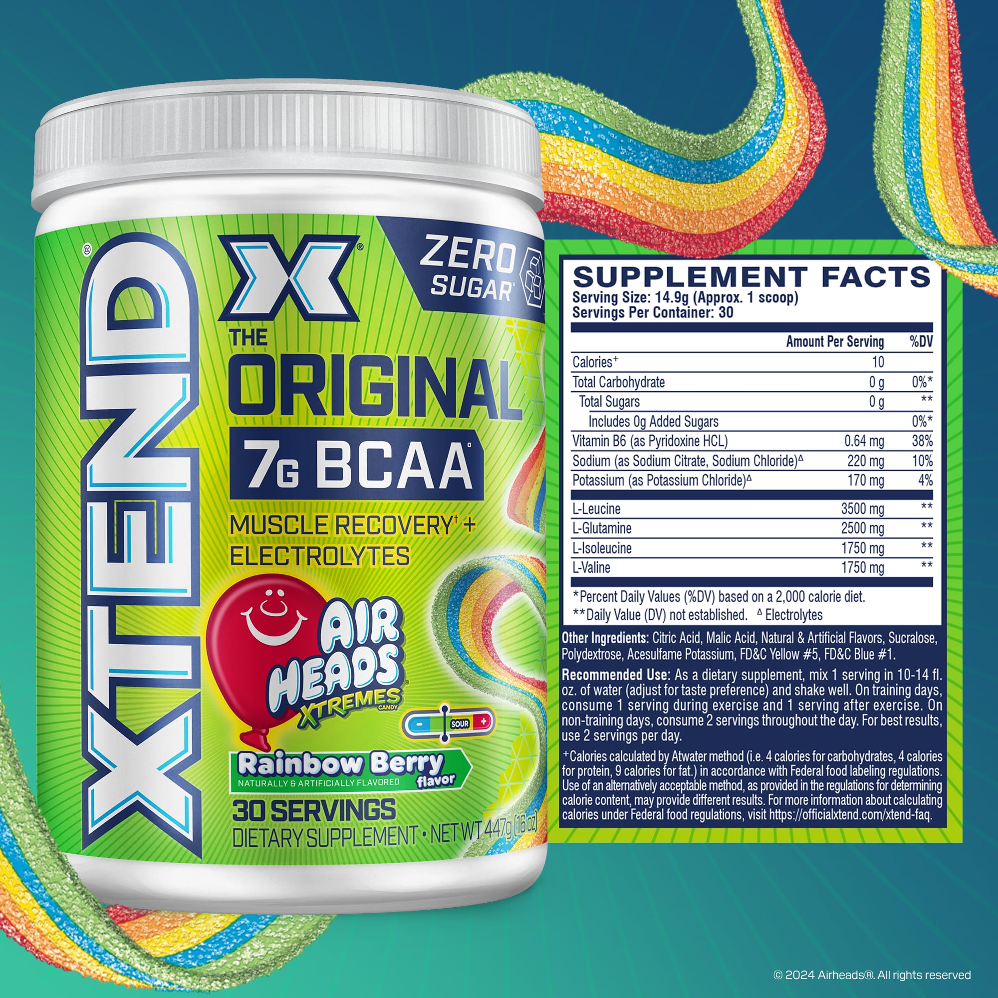 Xtend Original BCAA Powder, 7g BCAAs and 2.5g L-Glutamine for Muscle Recovery, Hydration, and Lean Muscle, Sugar Free Intra and Post Workout Drink, Xtend uk supplements