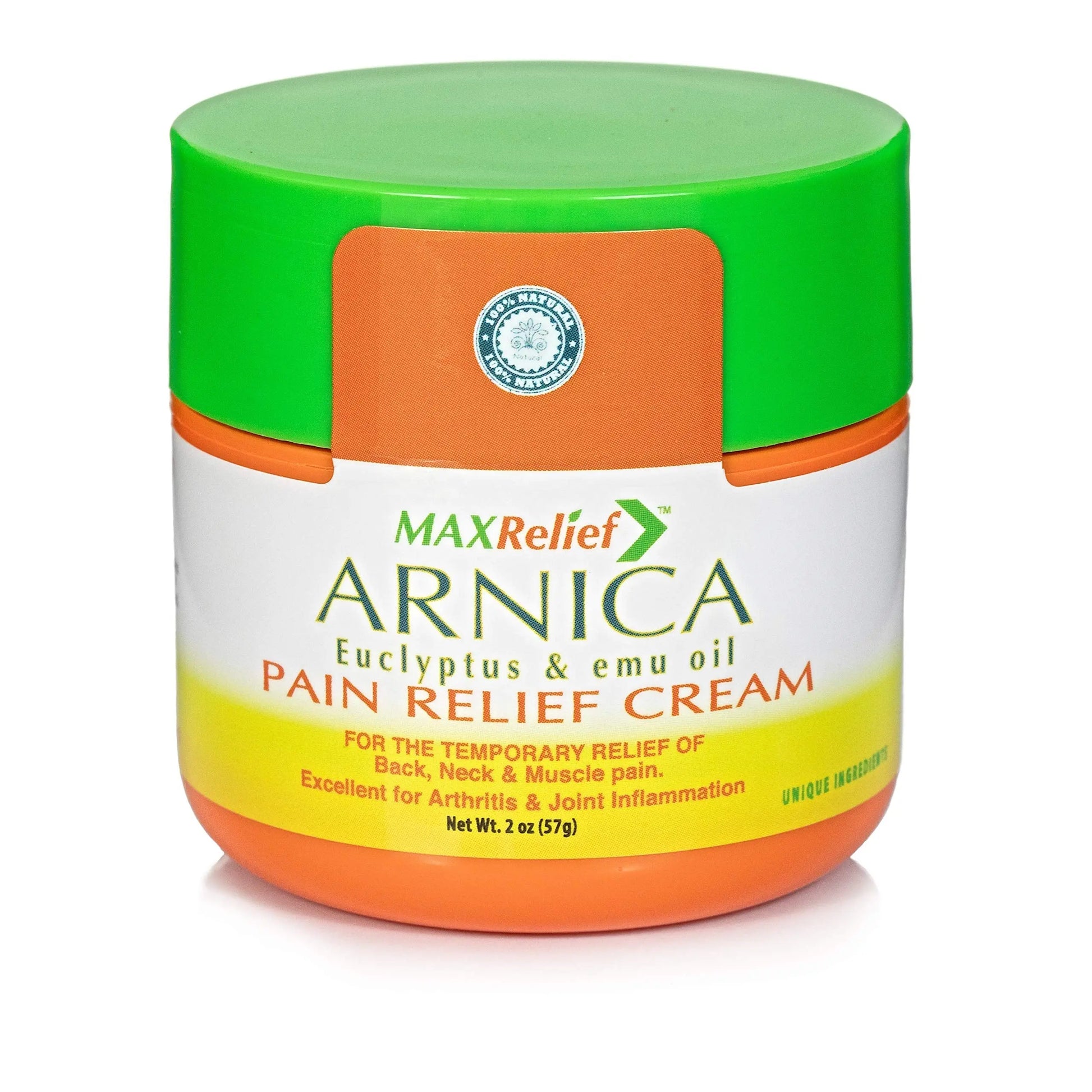 MaxRelief Arnica Montana Pain Cream - Advanced Formula for Deep Relief - Soothe Knee, Joint & Muscle Pain - Reduce Swelling, Joint Inflammation Fibromyalgia & Plantar Fasciitis Relief - Emu Oil 2oz MaxRelief uk supplements