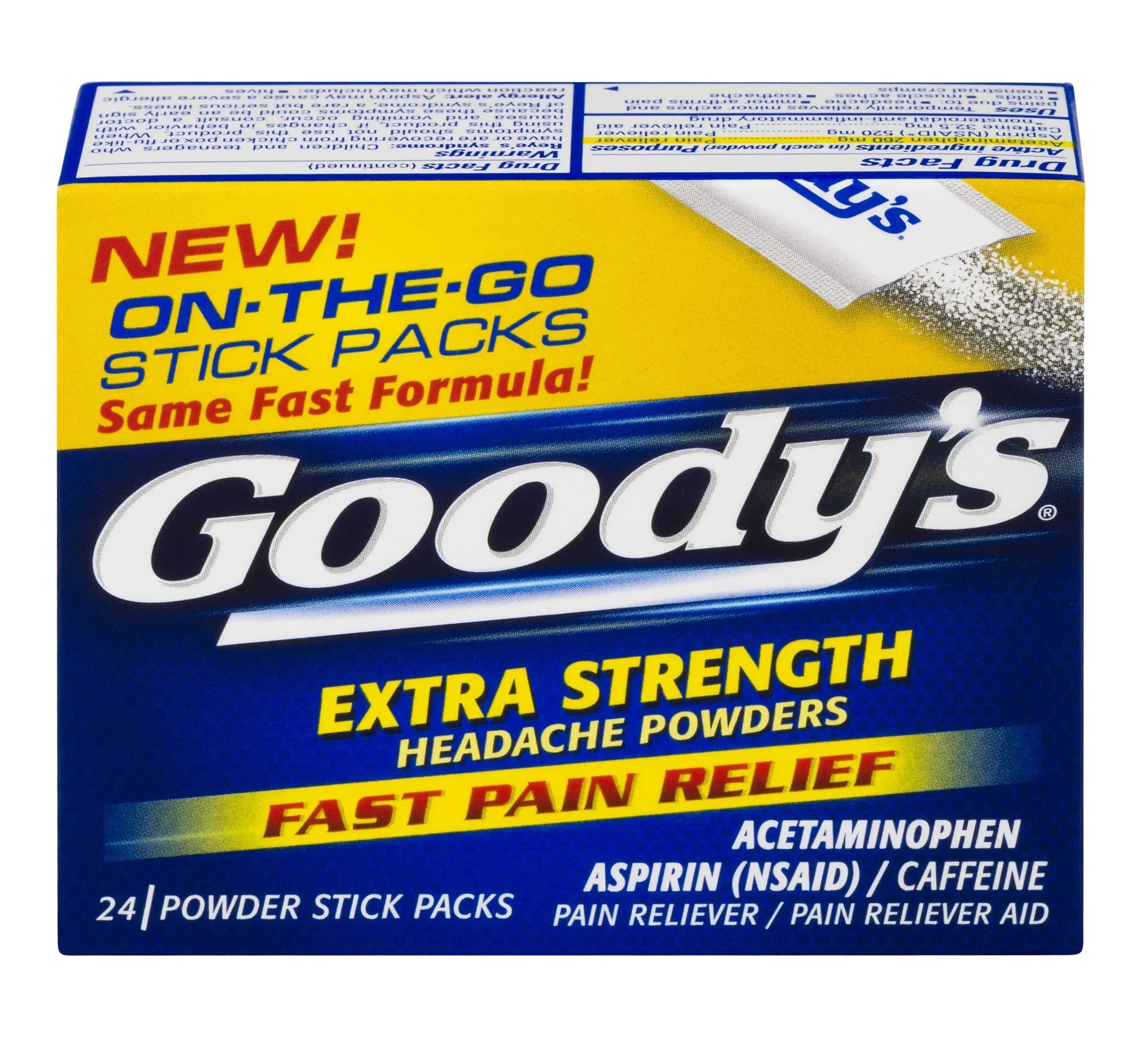 Goody's Extra Strength Powders | Fast Pain Relief | Aspirin & Caffeine | 24 Count Goody's uk supplements