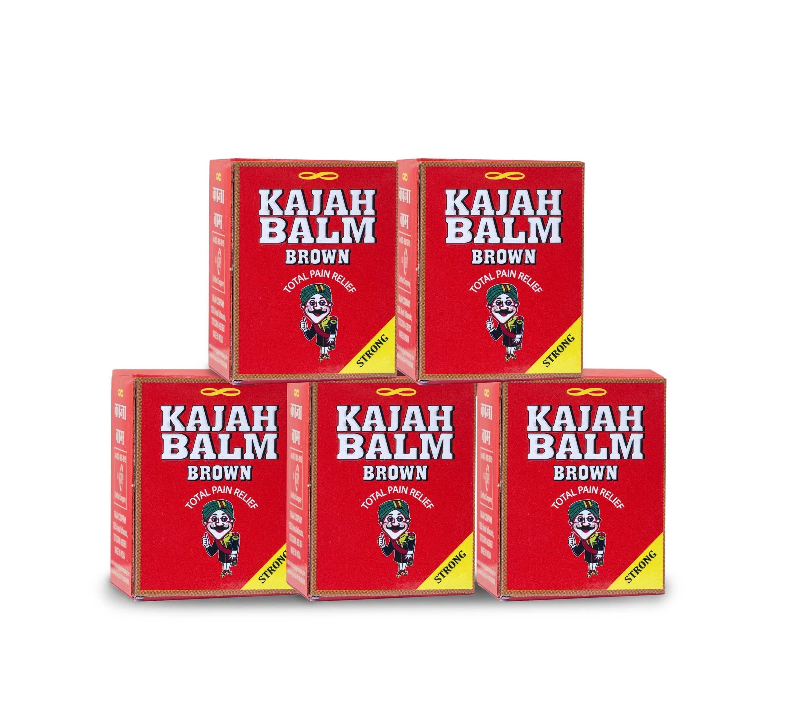 Kajah Brown Balm 10Gms (Pack of 5) Rajah uk supplements