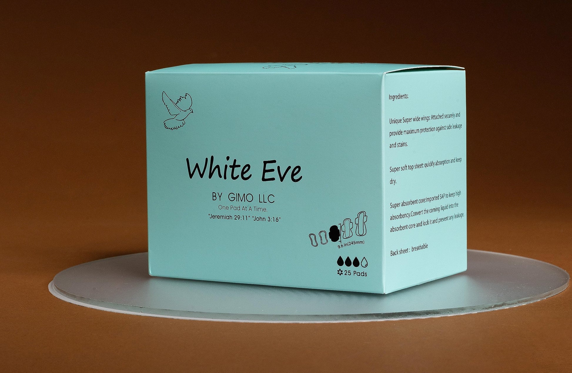 WHITE EVE Sanitary Pad Ultra Thin Sanitary Pads for Women with Fast Absorption and Leak Guard WHITE EVE uk supplements