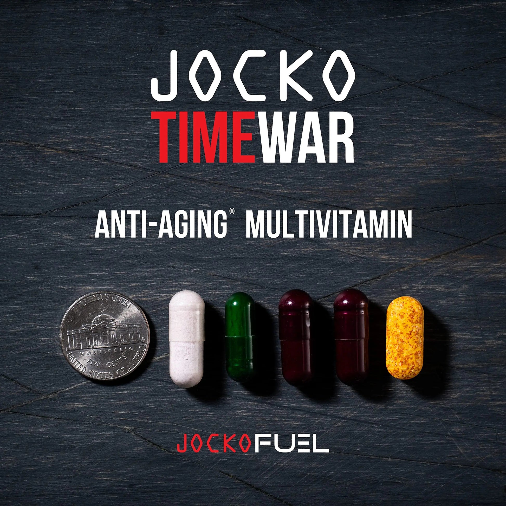 Jocko Fuel TIME WAR - Multivitamin for Men & Women. NAD Supplement for Healthy Aging, Heart, Bone, & Eye Health. Essential Vitamins and Minerals Jocko Fuel uk supplements
