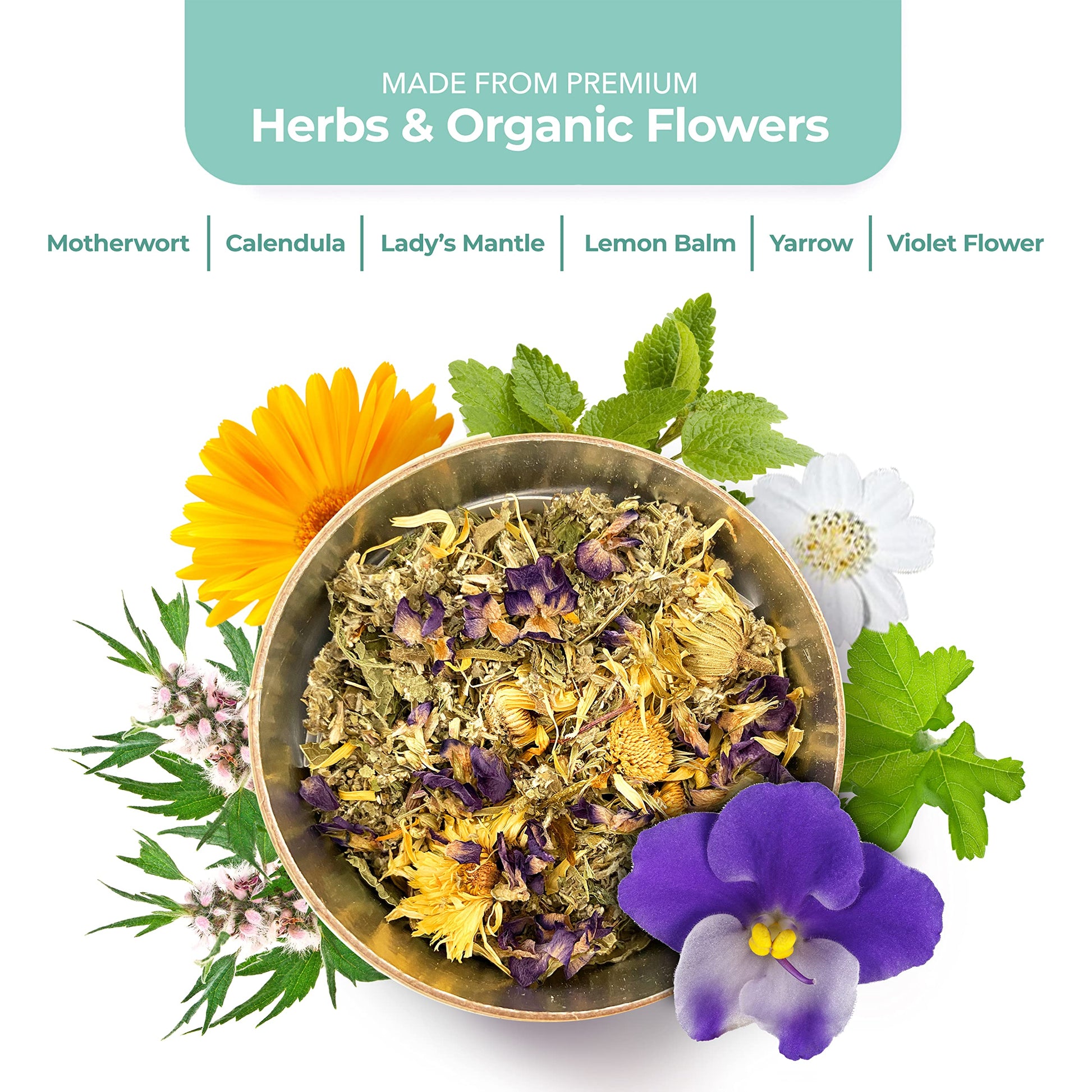 Leiamoon - Vaginal Steam Herbs Blends V Steam Kit for Cleansing, Regulating, and Balancing Leiamoon uk supplements