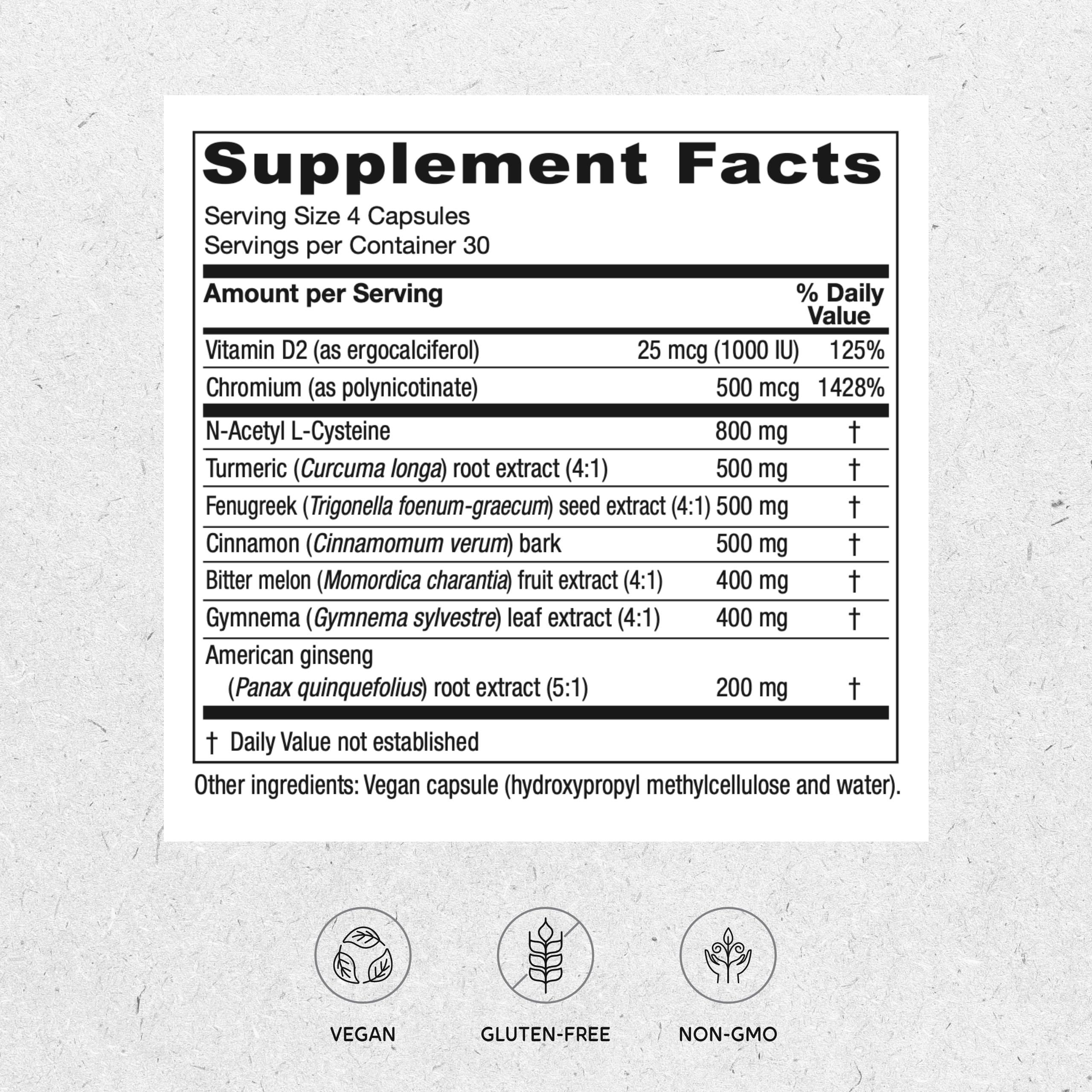 Vitanica Metabolic Manager - Herbal Supplement to Support Healthy Metabolic Response - Dietary Supplement with Vitamin D - Vegan Antioxidant Supplement - 120 Capsules Vitanica uk supplements