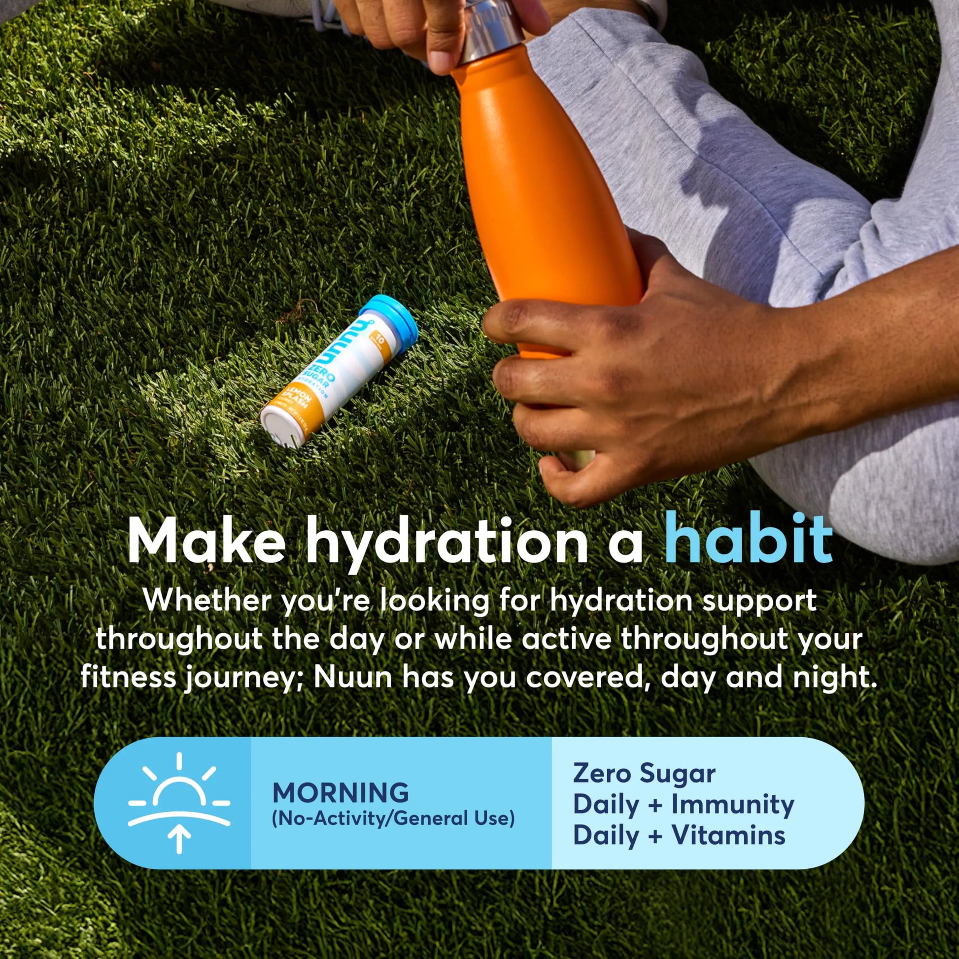 Nuun Vitamins Electrolyte Tablets with Vitamin D, C, E, A, & B6, Folic Acid, Magnesium & 4 Other Essential Electrolytes, Gluten Free & Vegan Nuun uk supplements