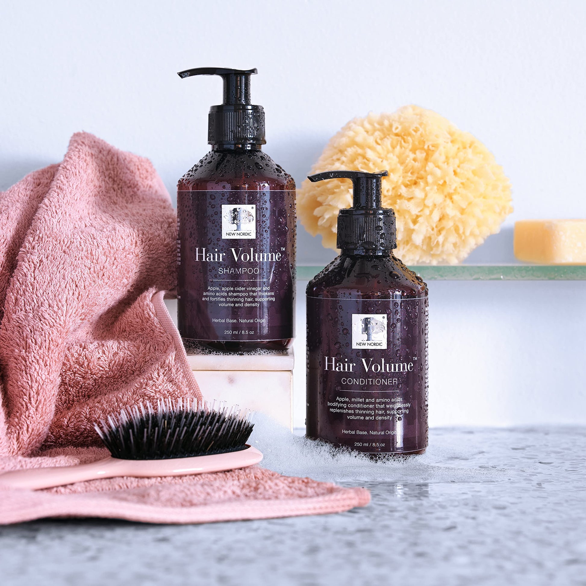 New Nordic Hair Volume Shampoo 250ml - Herbal Volumising Shampoo For Dry Damaged Hair - Suitable for Men and Women NEW NORDIC uk supplements