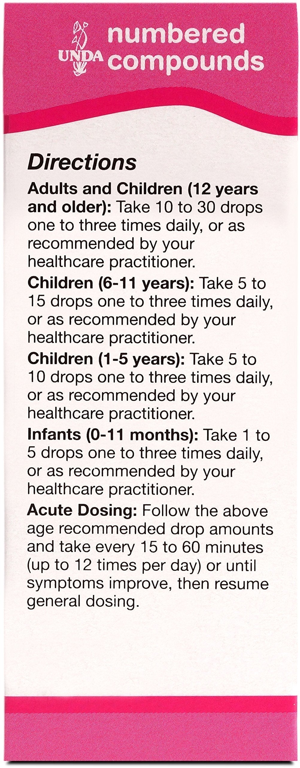 UNDA 41 Numbered Compounds | Homeopathic Preparation | 0.7 fl. oz. UNDA uk supplements