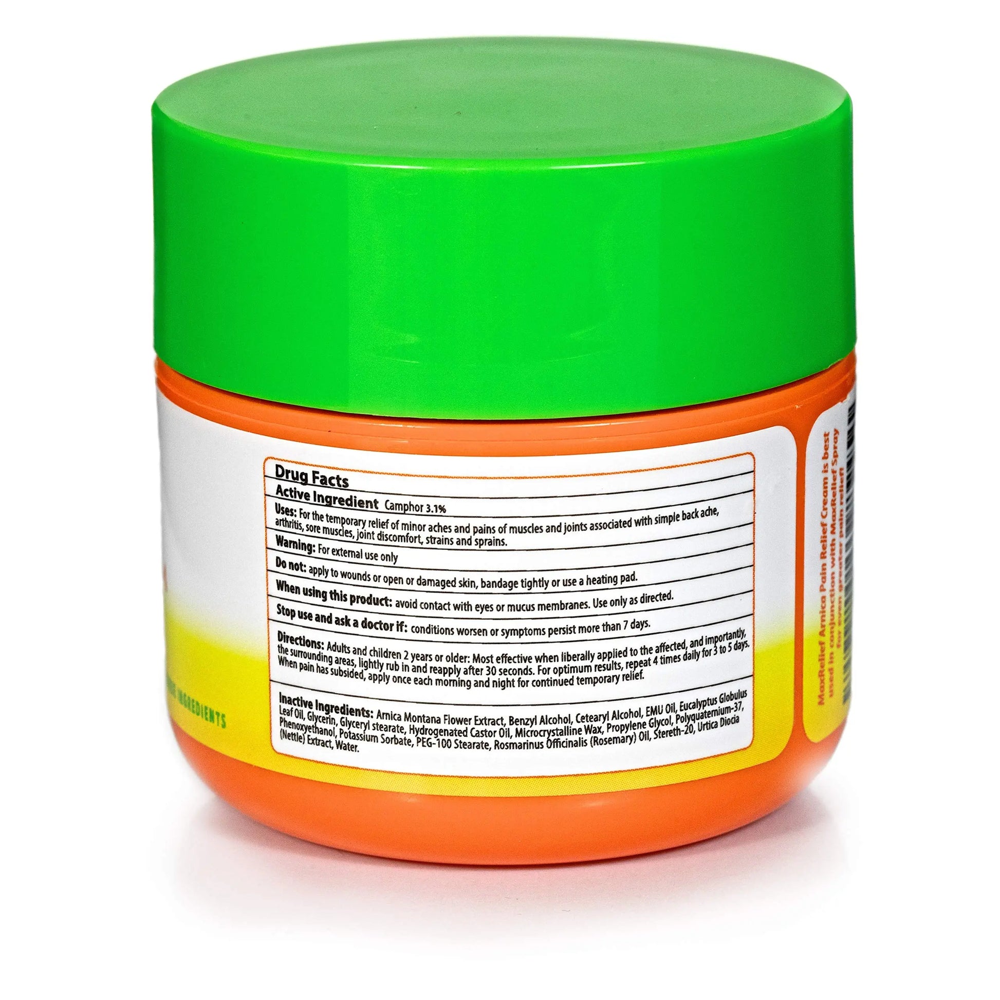 MaxRelief Arnica Montana Pain Cream - Advanced Formula for Deep Relief - Soothe Knee, Joint & Muscle Pain - Reduce Swelling, Joint Inflammation Fibromyalgia & Plantar Fasciitis Relief - Emu Oil 2oz MaxRelief uk supplements