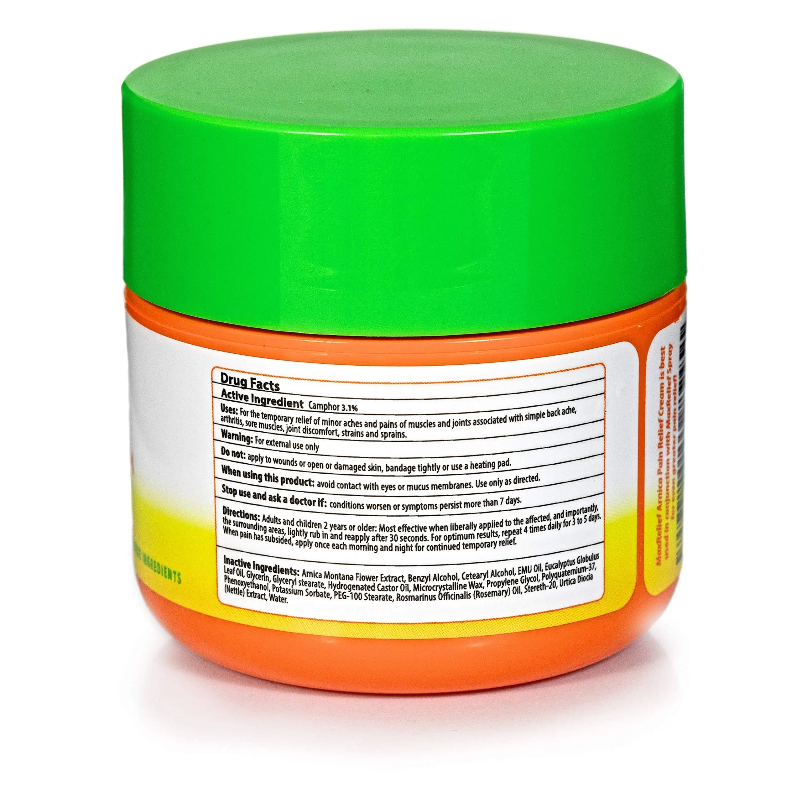 MaxRelief Arnica Montana Pain Cream - Advanced Formula for Deep Relief - Soothe Knee, Joint & Muscle Pain - Reduce Swelling, Joint Inflammation Fibromyalgia & Plantar Fasciitis Relief - Emu Oil 2oz MaxRelief uk supplements