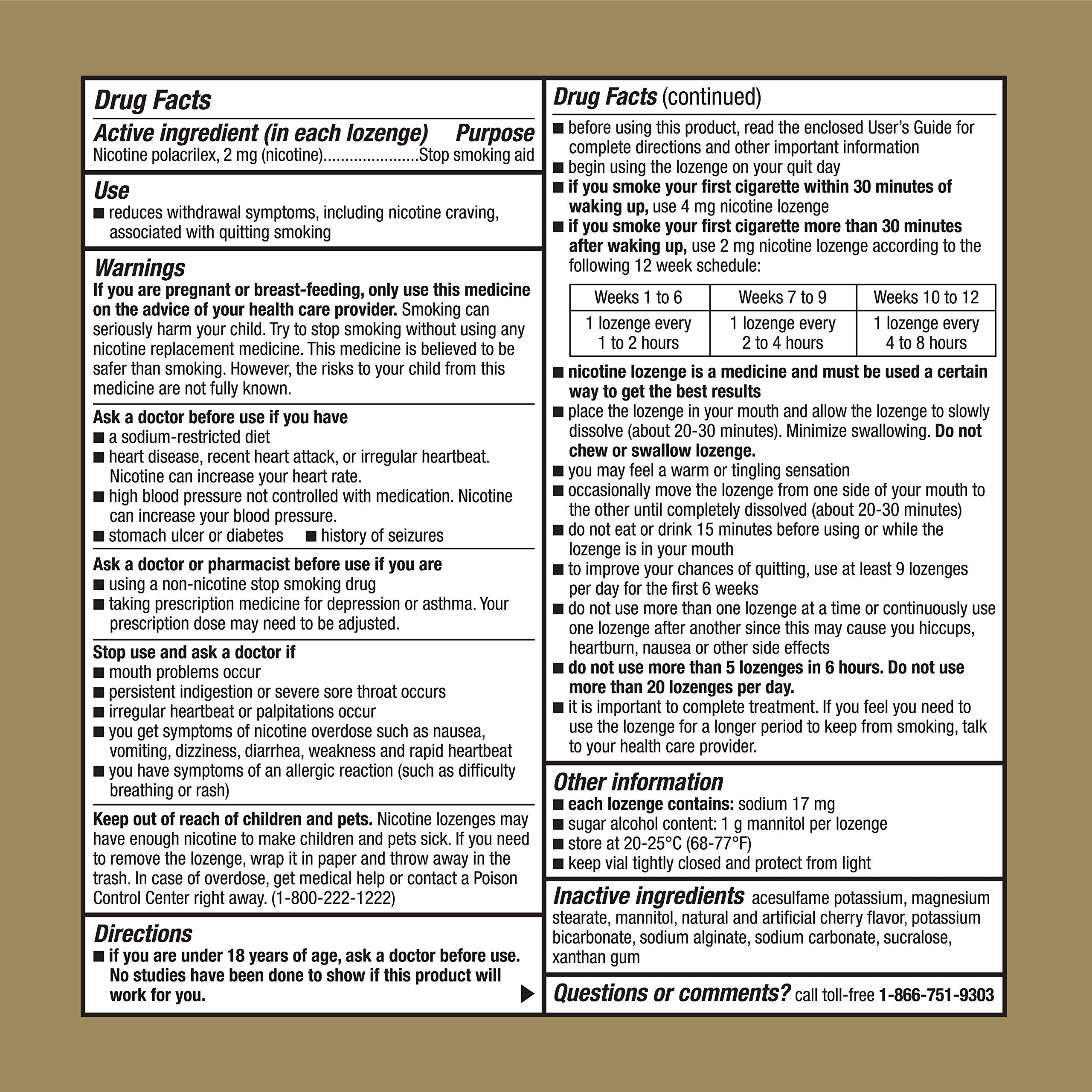 GoodSense Nicotine Polacrilex Lozenge, 2 mg (nicotine), Stop Smoking Aid GoodSense uk supplements