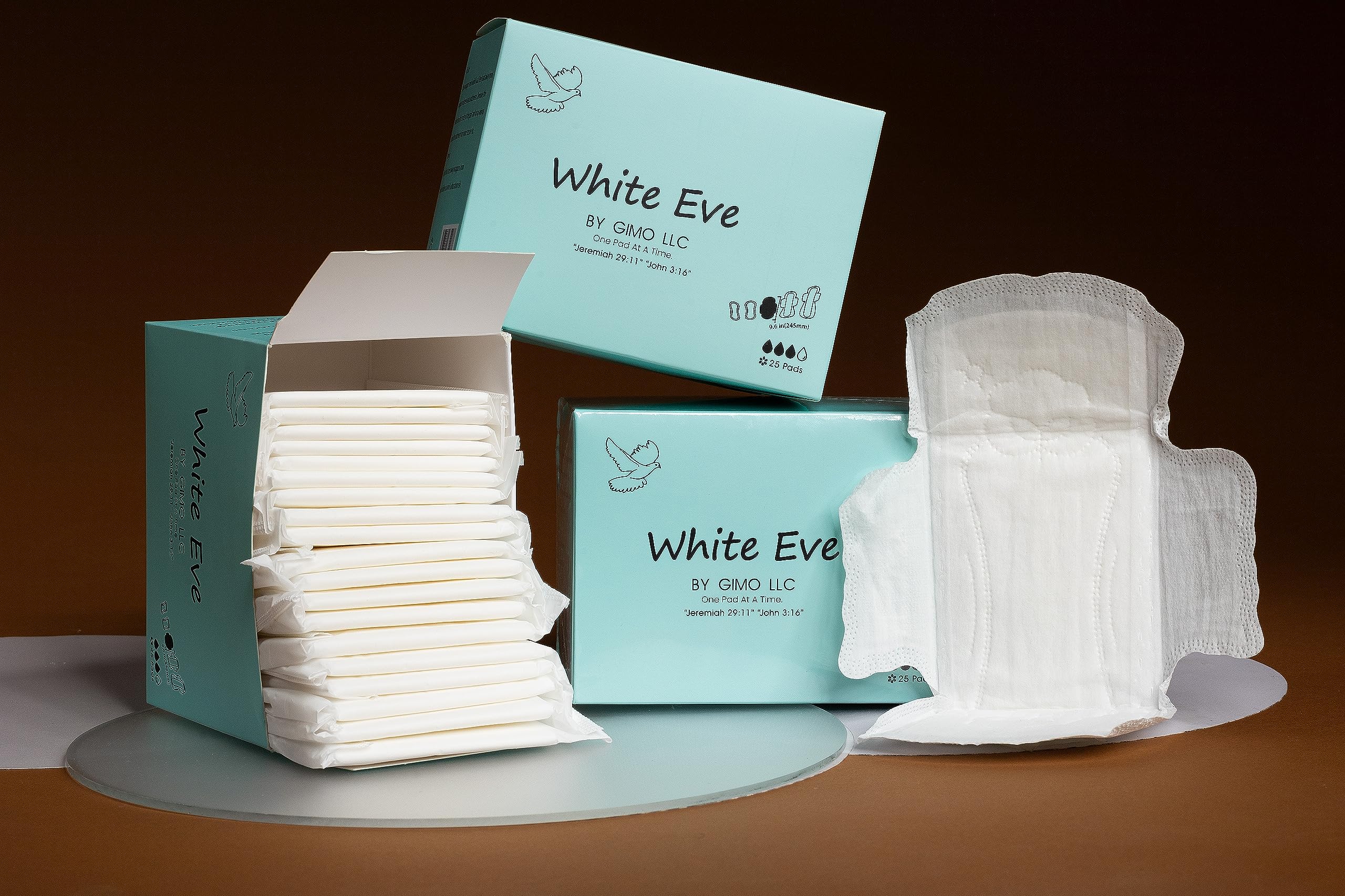 WHITE EVE Sanitary Pad Ultra Thin Sanitary Pads for Women with Fast Absorption and Leak Guard WHITE EVE uk supplements