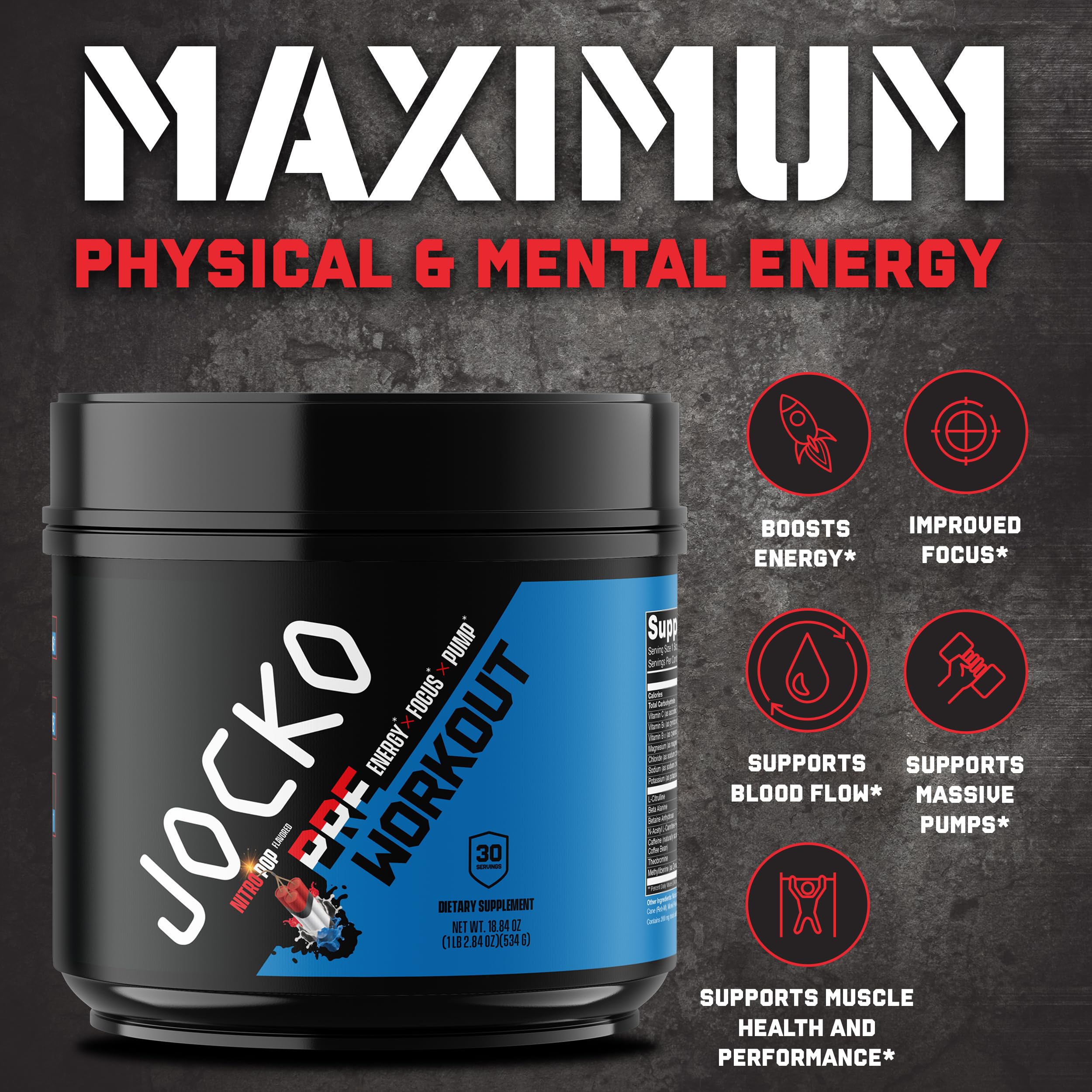 Jocko Pre Workout, Protein Powder, & Creatine Bundle (3 Pack) Jocko Fuel uk supplements