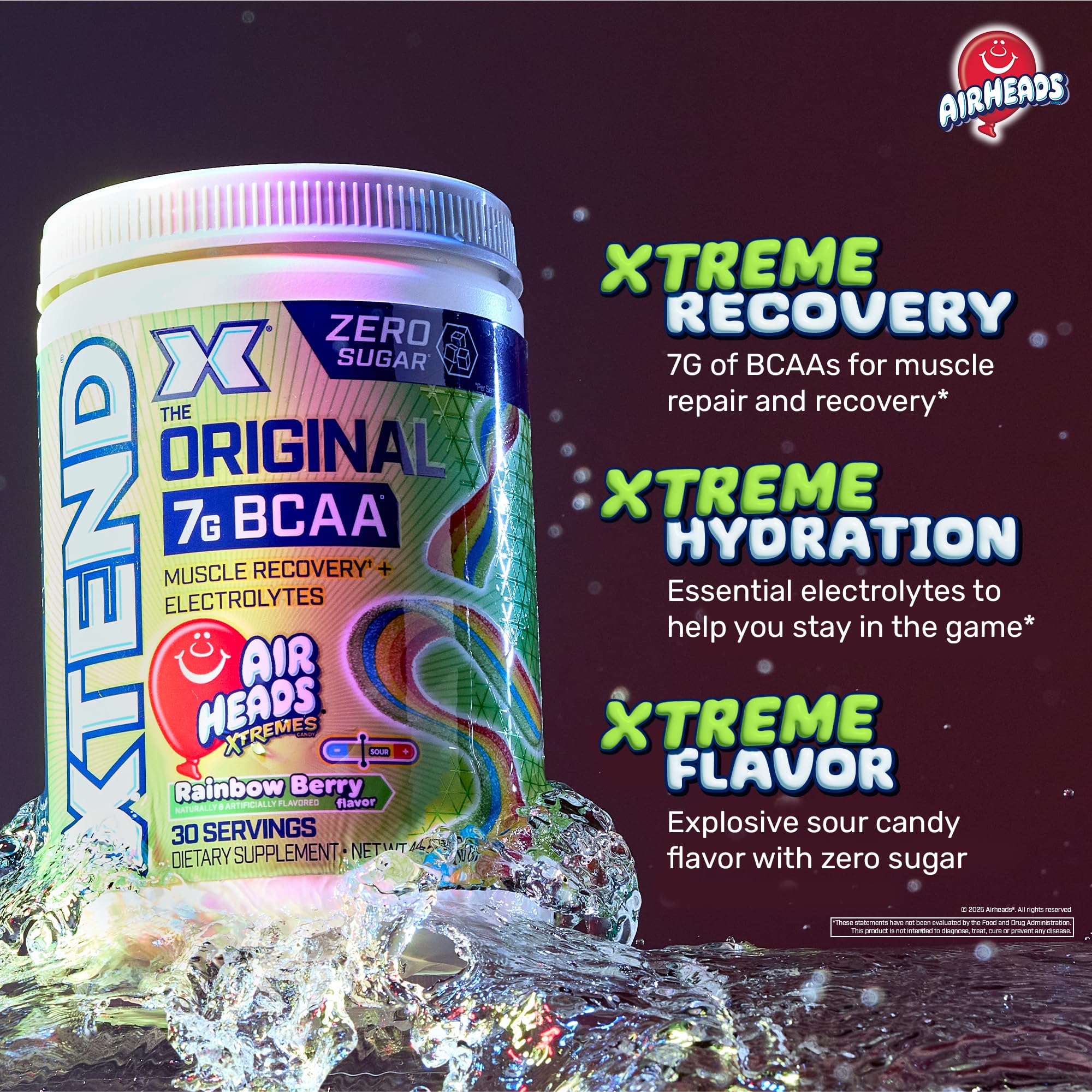 Xtend Original BCAA Powder, 7g BCAAs and 2.5g L-Glutamine for Muscle Recovery, Hydration, and Lean Muscle, Sugar Free Intra and Post Workout Drink, Xtend uk supplements