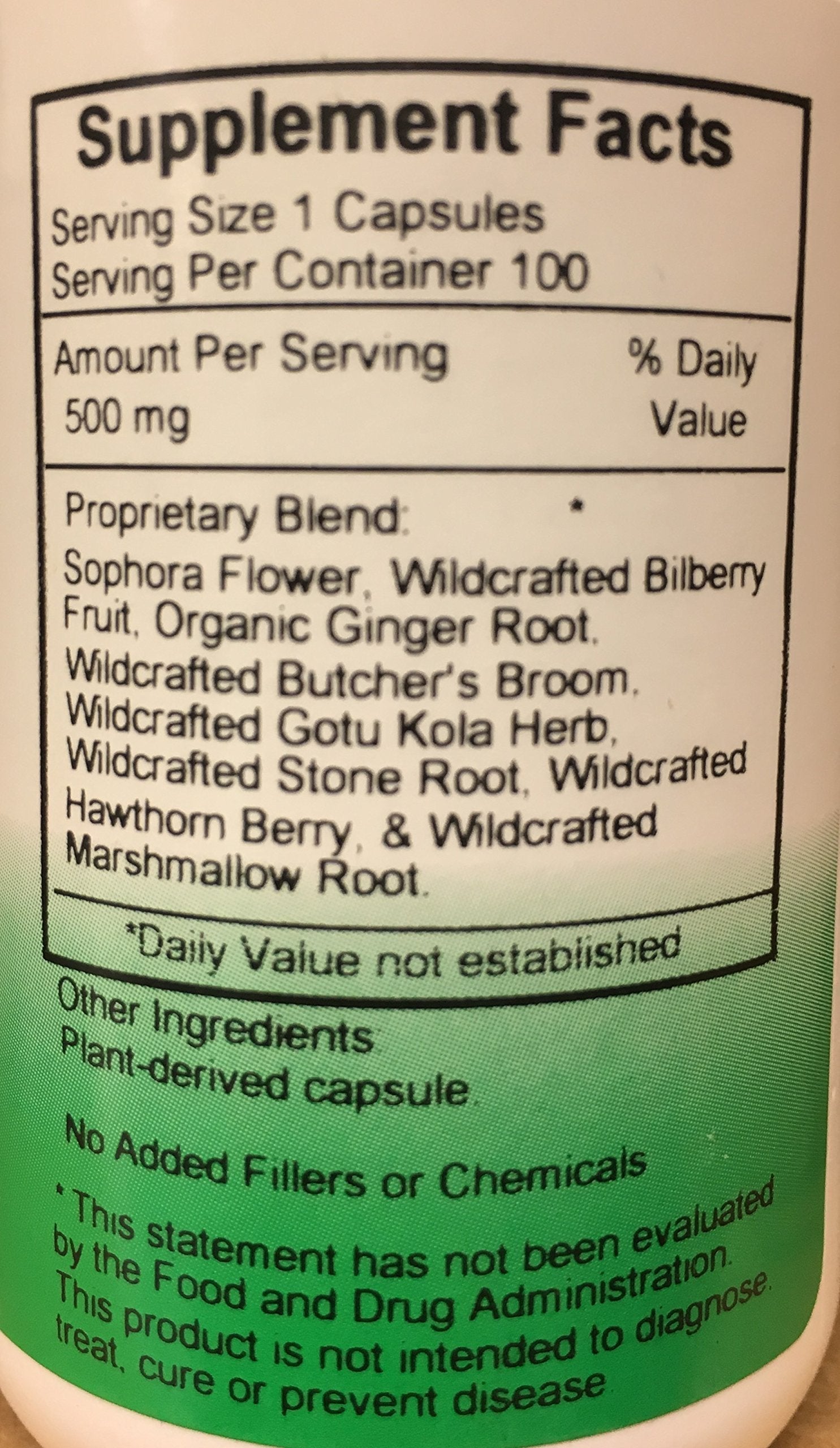 Christopher's Original Formulas V-Vein – 100 Vegetarian Capsules – Unique Herbal Blend – Developed by Master Herbalist David Christopher Christopher's Original Formulas uk supplements