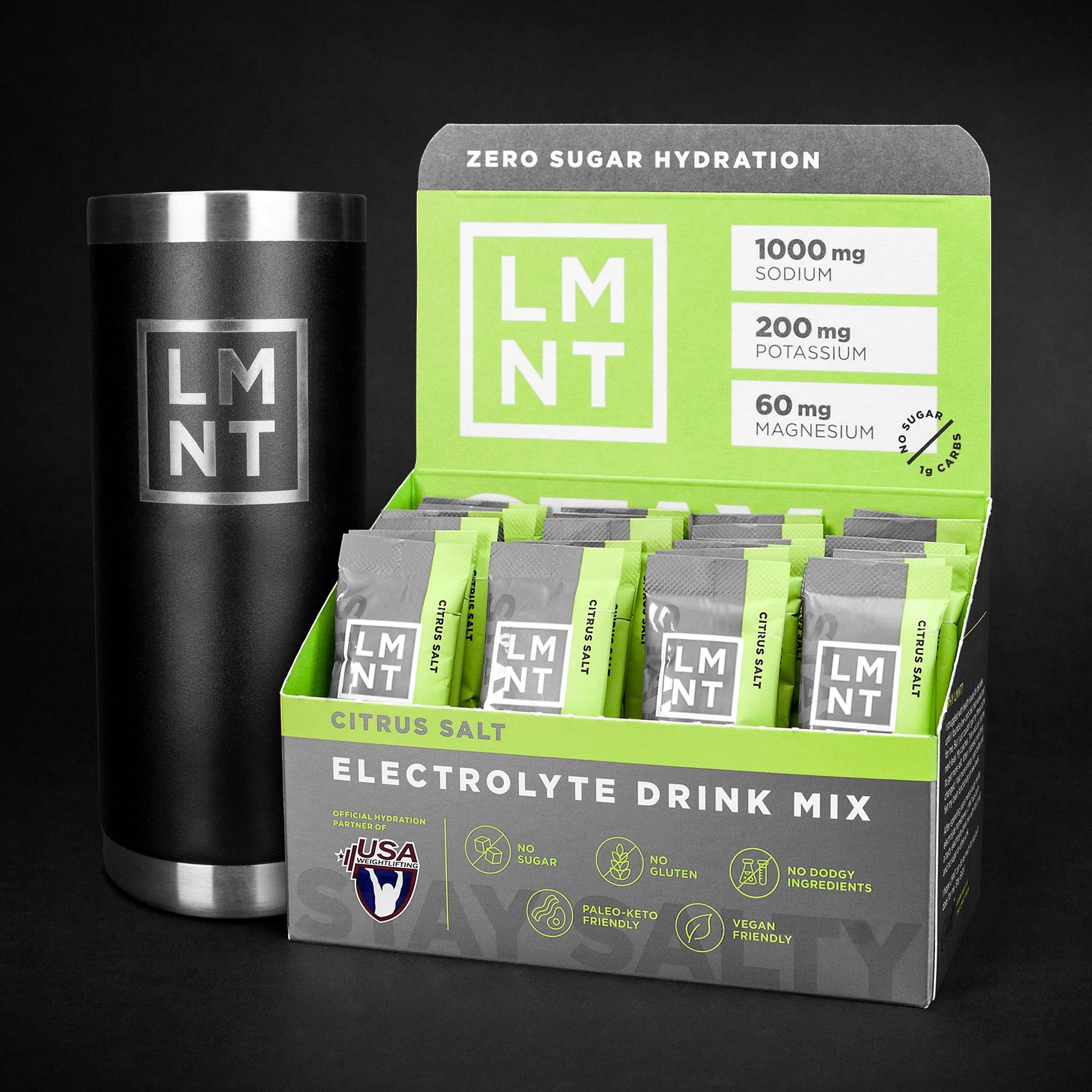 LMNT Zero-Sugar Electrolytes - Citrus Salt - Hydration Powder Packets | No Dodgy Ingredie Drink LMNT uk supplements