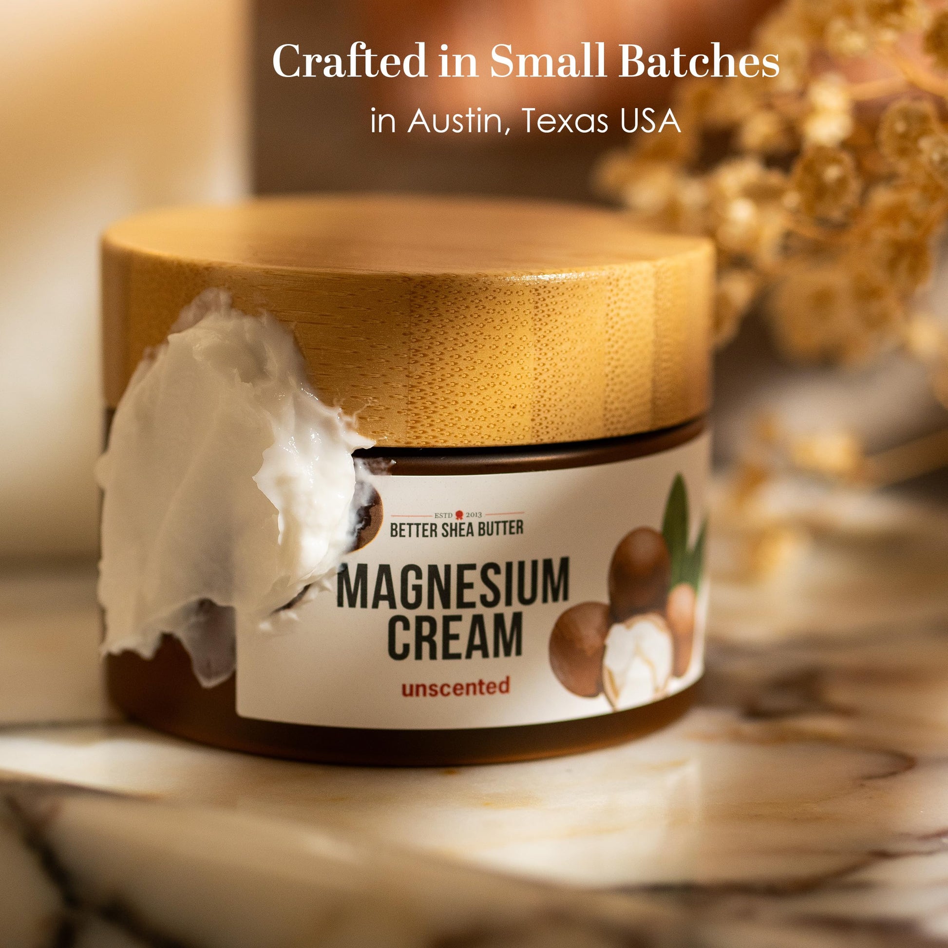 Better Shea Butter Magnesium Cream for Leg Cramps | Relieves Muscle Tension | Night Lotion Safe for Pregnancy, Kids and Babies | Organic and Natural Ingredients | Vegan, Made in USA | (Unscented) Better Shea Butter uk supplements